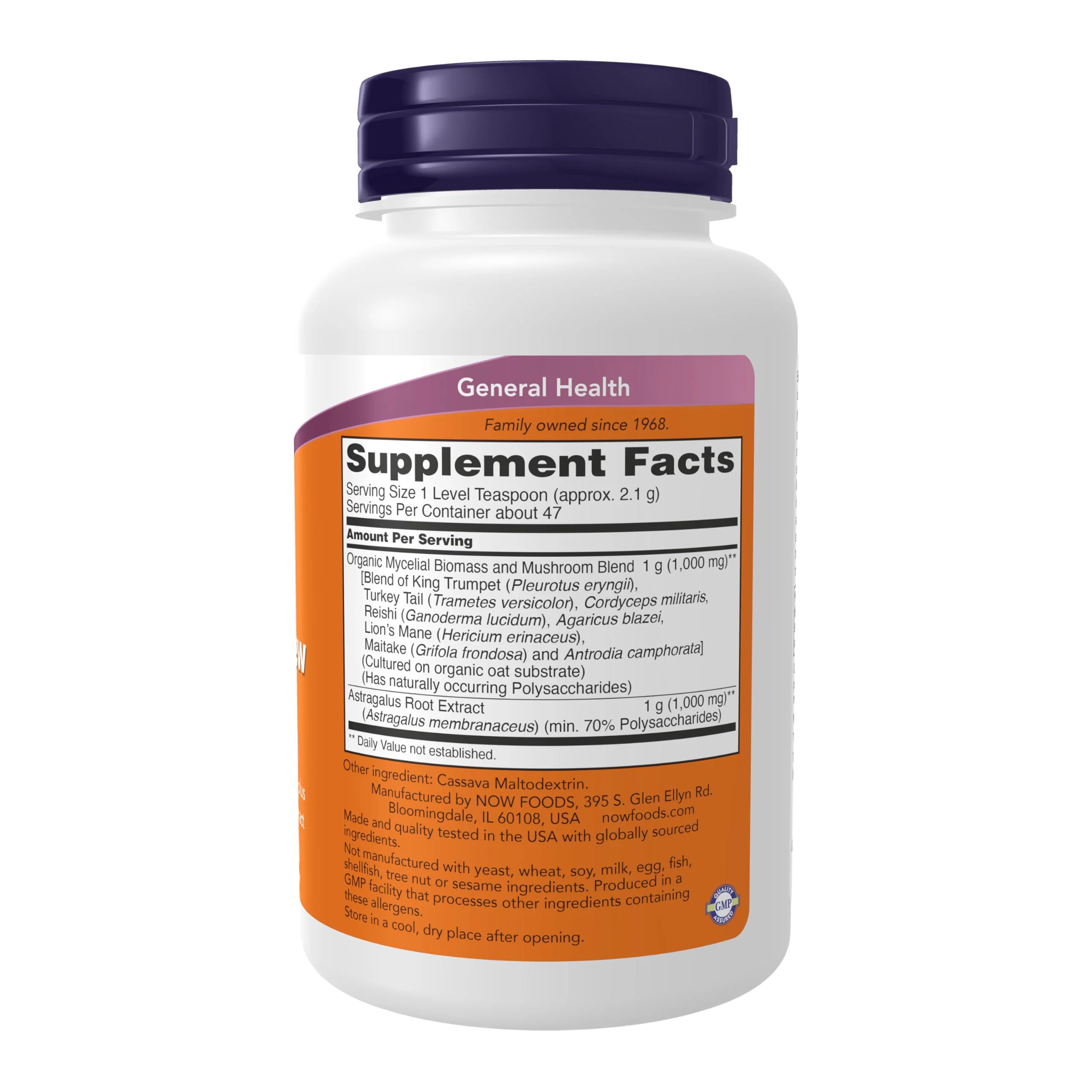 Now Foods Supplements, Mushroom Immune Renew with Astragalus Root Extract, Immune System Support*, 3.5-Ounce - Image 7