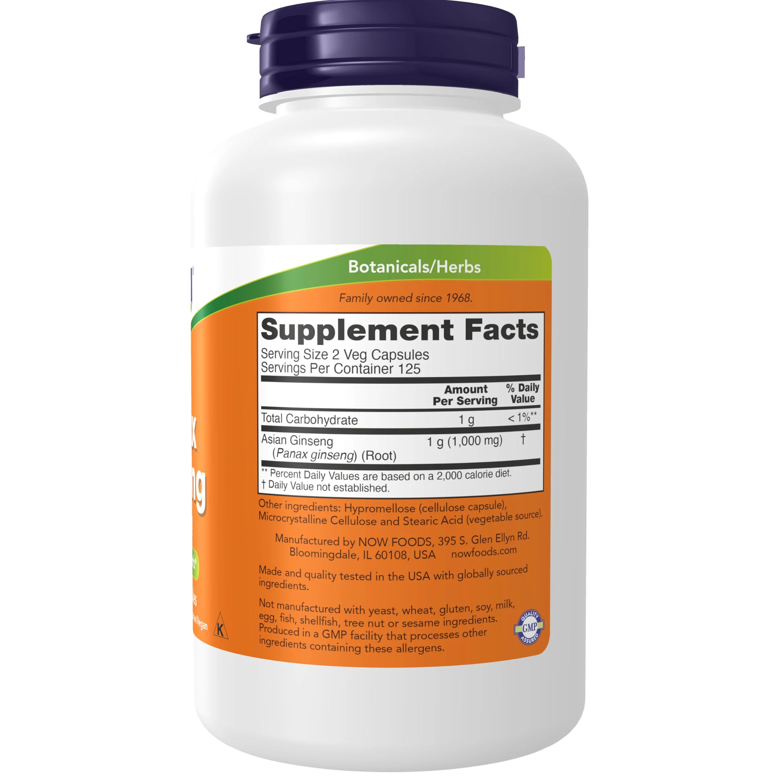 NOW Foods Supplements, Panax Ginseng (Root) 500 mg, Adaptogenic Herb*, 250 Veg Capsules - Image 7