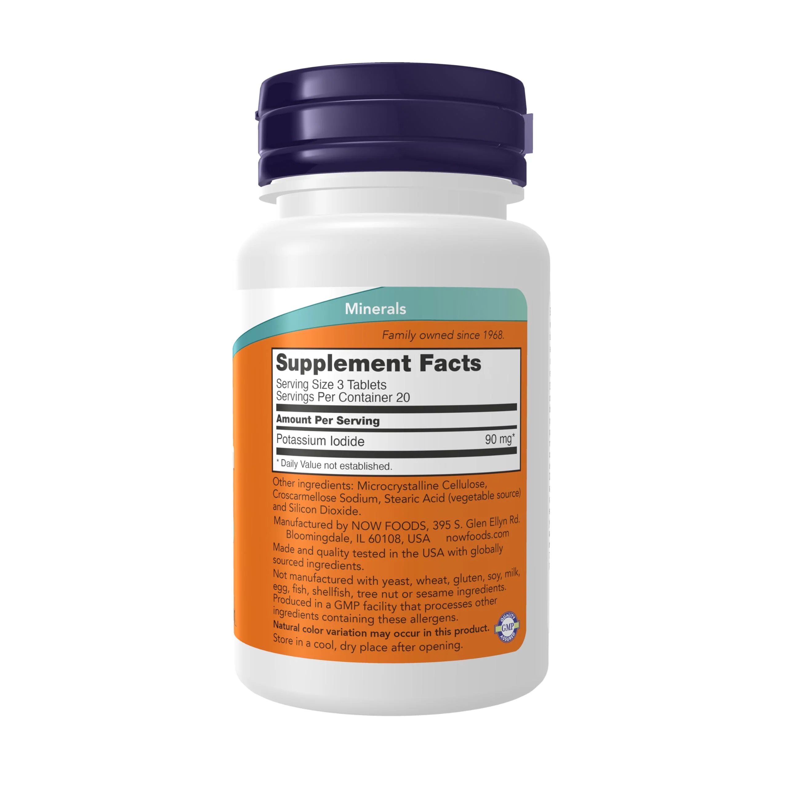 NOW Foods Supplements, Potassium Iodide 30 mg, Non-GMO Project Verified, Dietary Supplement, 60 Tablets - Image 7