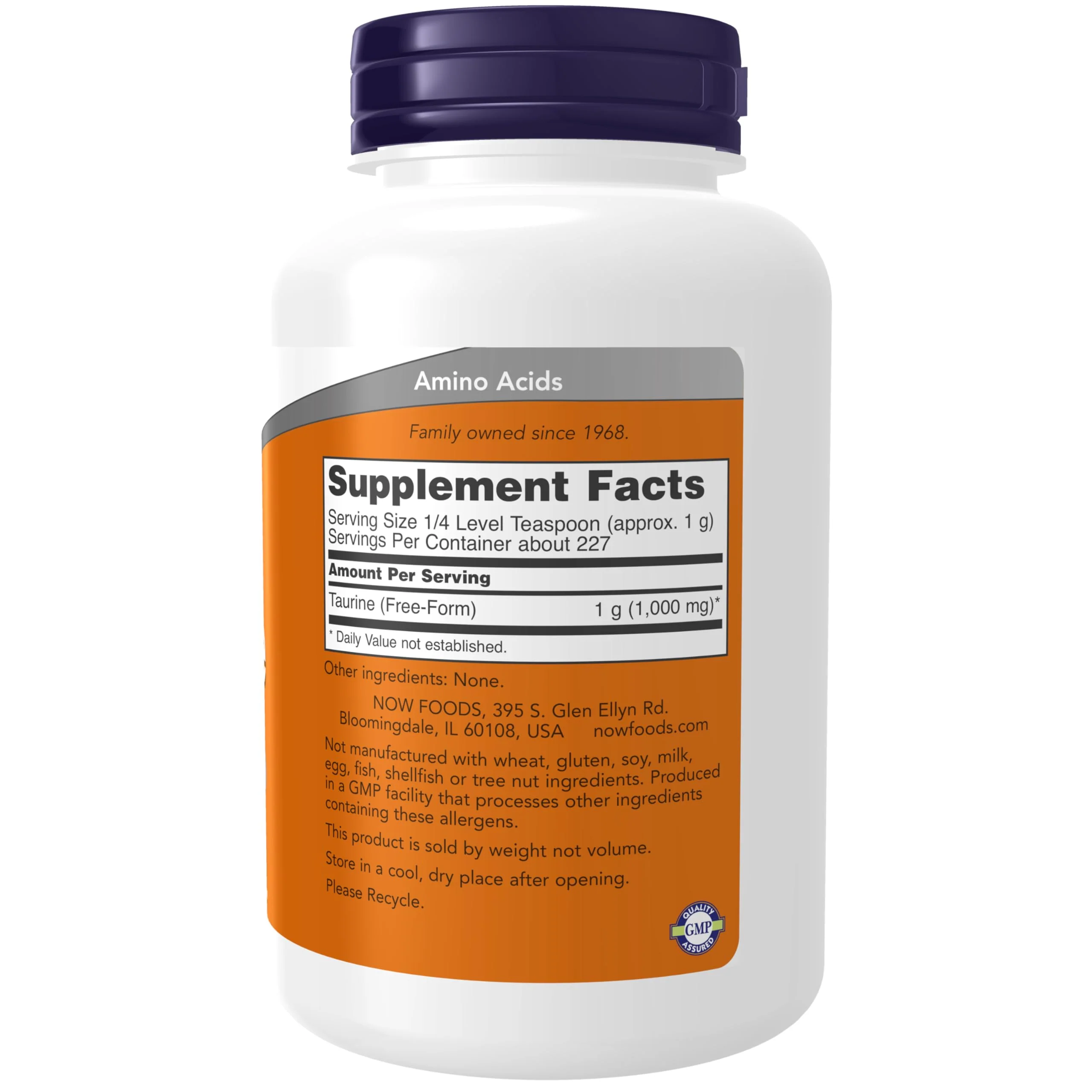 NOW Foods Supplements, Taurine Pure Powder, Nervous System Health*, Amino Acid, 8-Ounce - Image 7