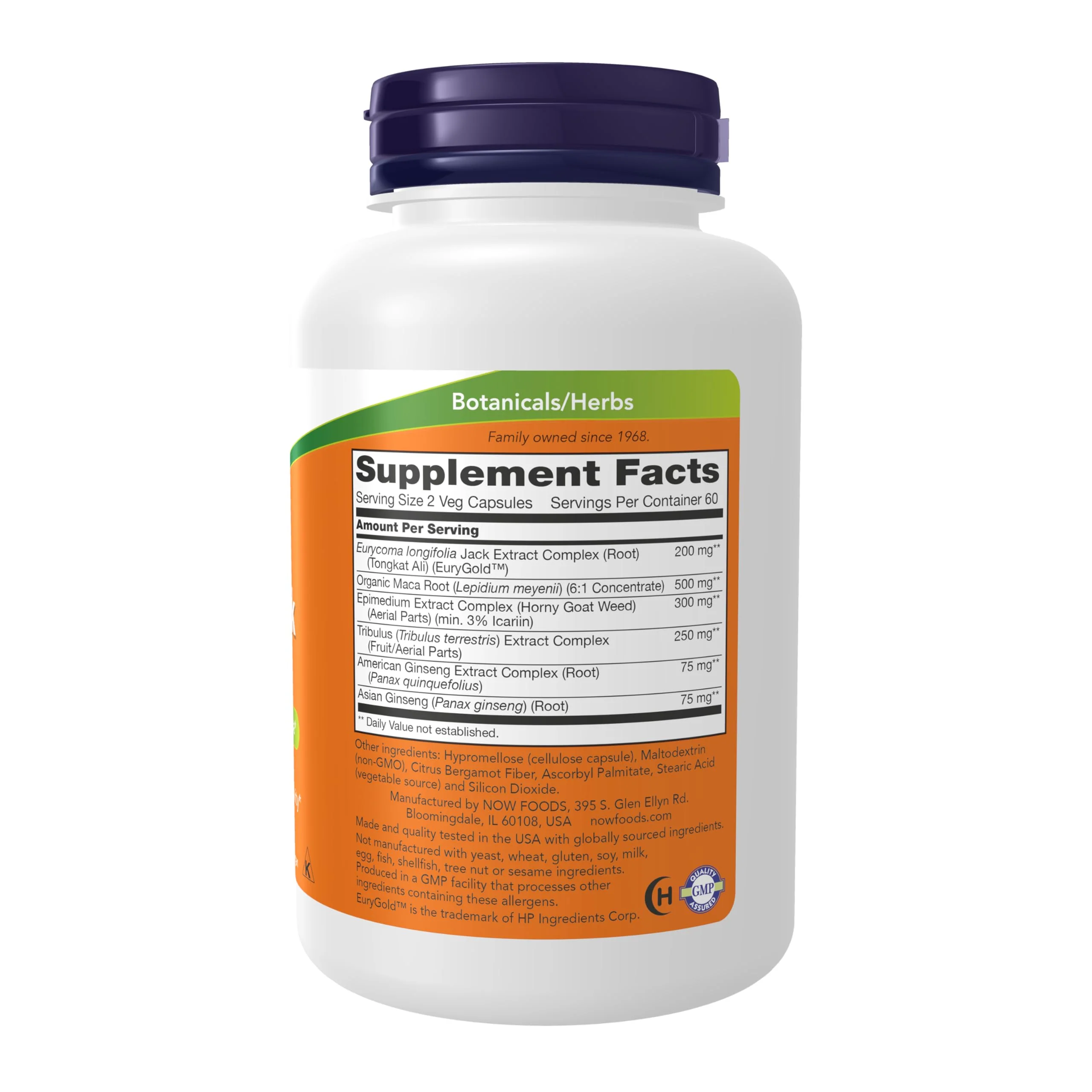 NOW Foods Supplements, TestoJack™ 200 with Tongkat Ali, Tribulus, Maca and Horny Goat Weed, 120 Veg Capsules - Image 7