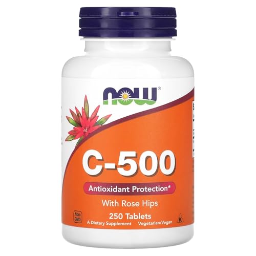 NOW Foods Supplements, Vitamin C-500 Calcium Ascorbate, Antioxidant Protection*, 250 Veg Capsules - Image 2