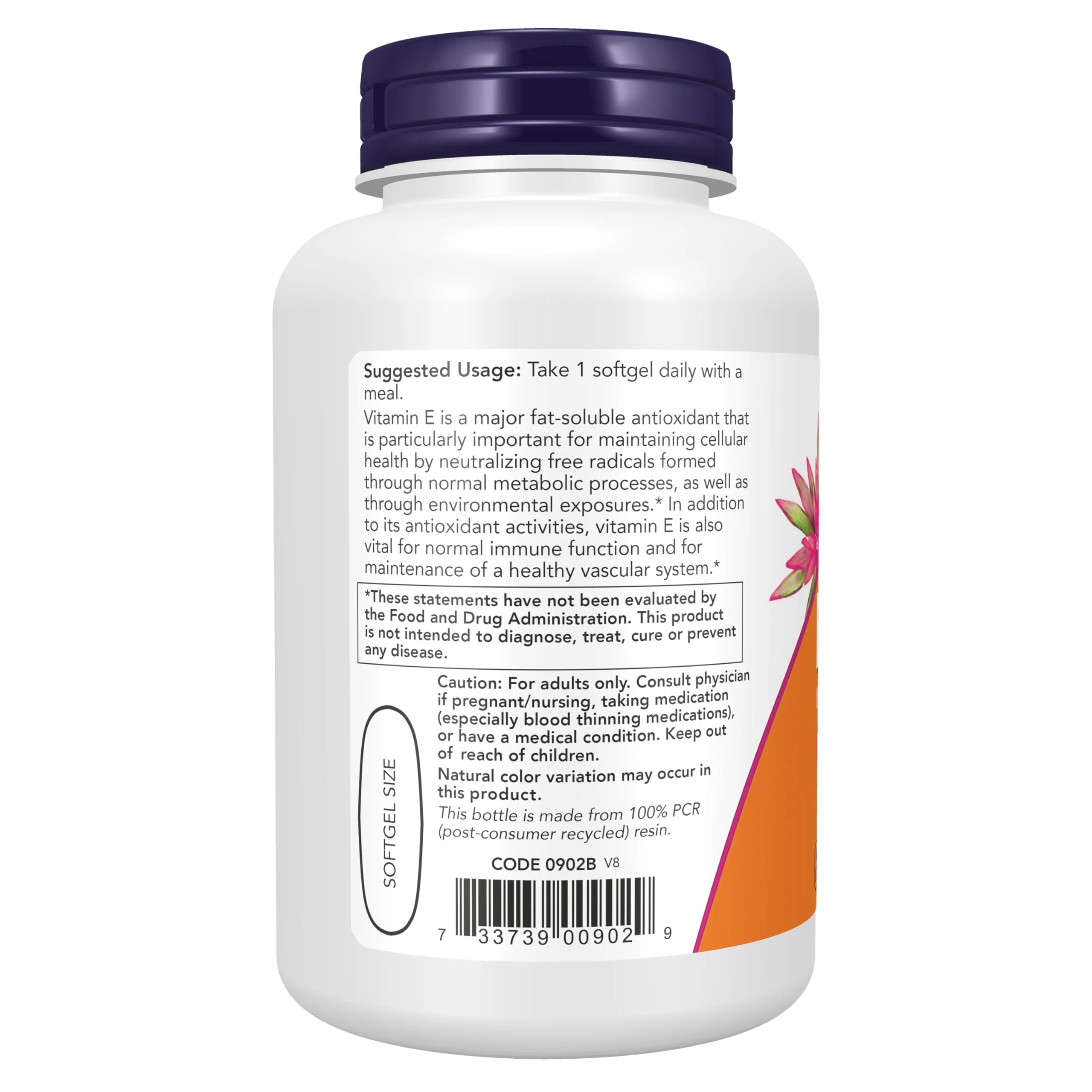 NOW Foods Supplements, Vitamin E-1,000 IU Mixed Tocopherols, Antioxidant Protection*, 100 Softgels - Image 3