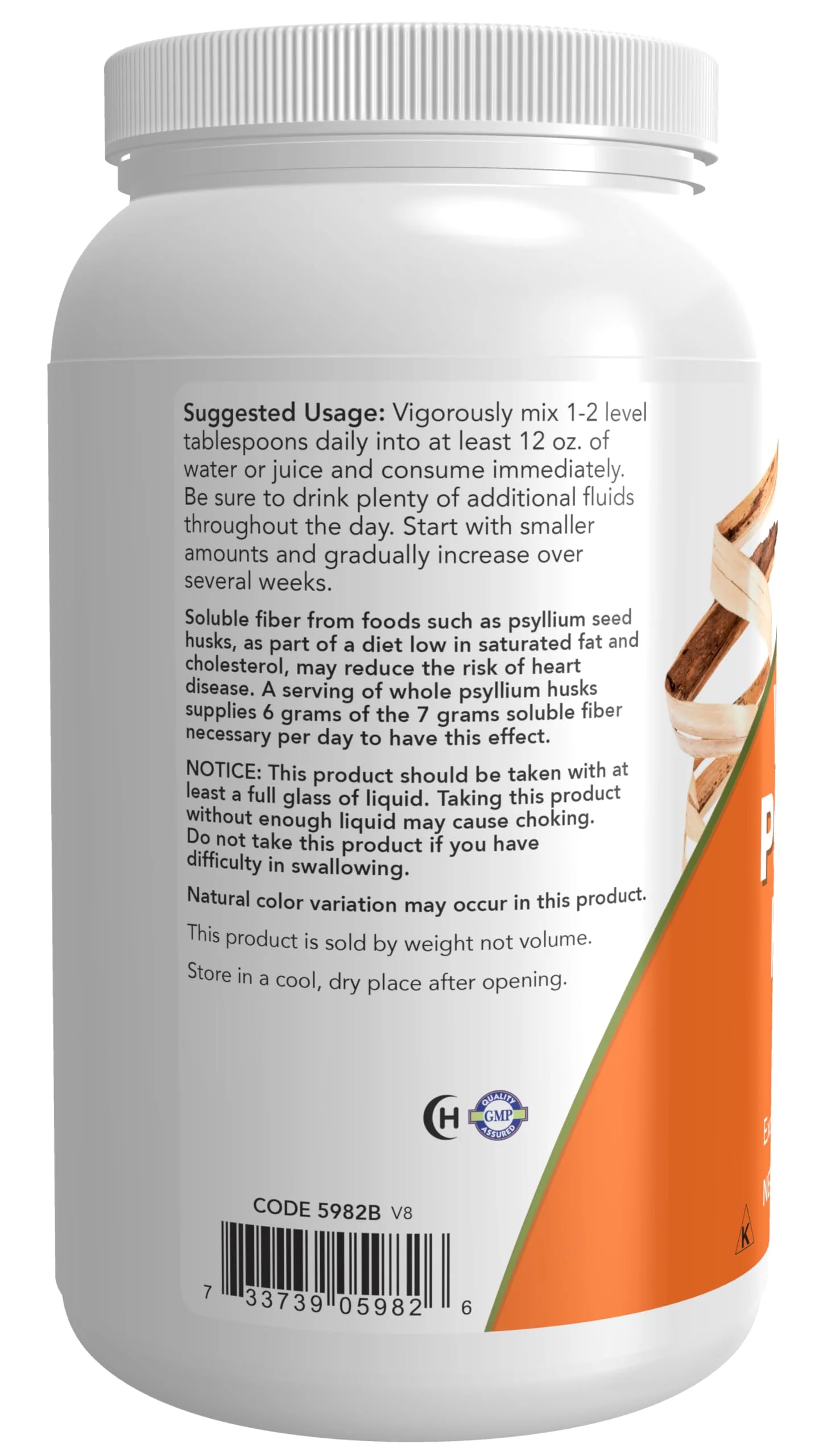 NOW Foods Supplements, Whole Psyllium Husks, Non-GMO Project Verified, Soluble Fiber, 24-Ounce - Image 6
