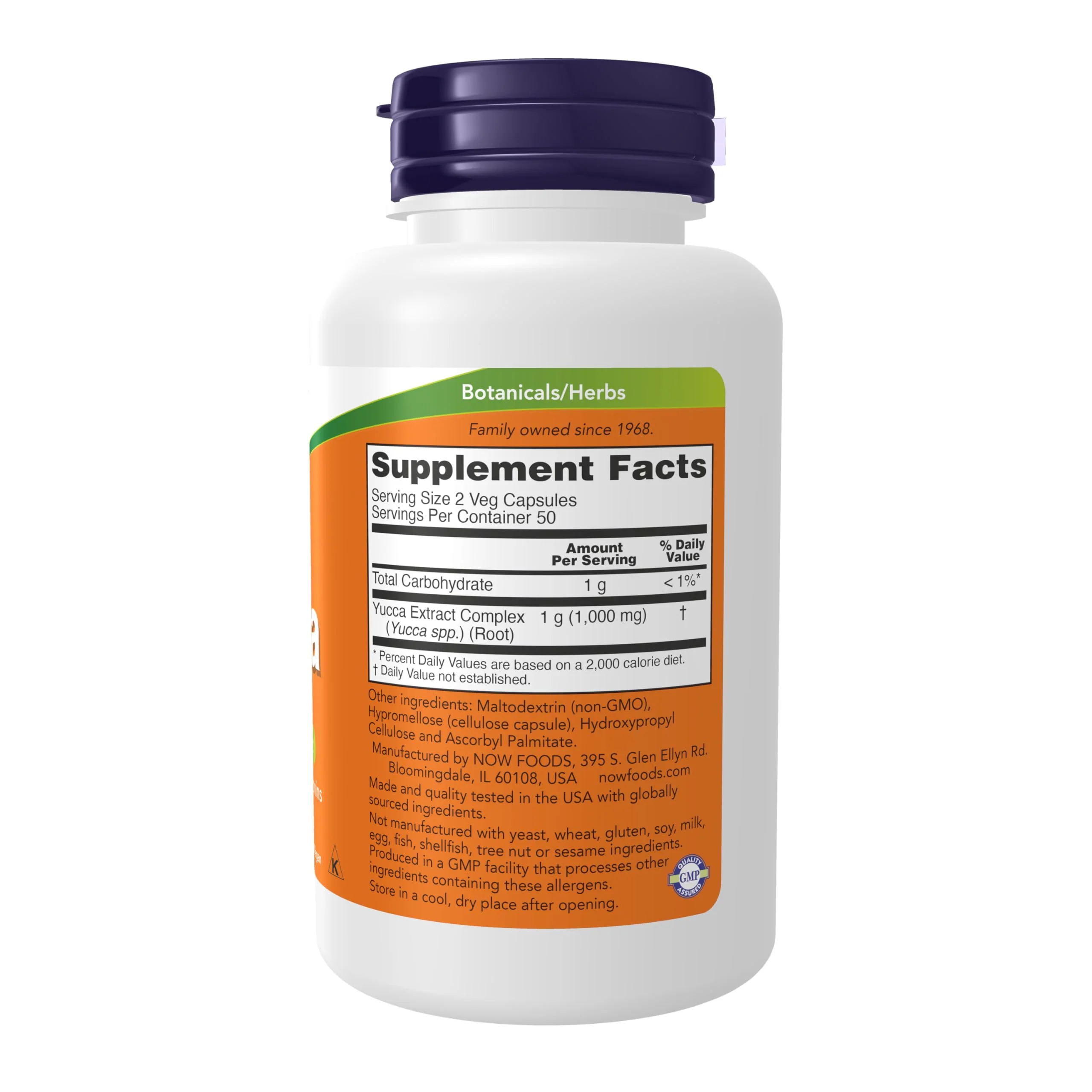 NOW Foods Supplements, Yucca (Yucca spp.) 500 mg, 4:1 Concentrate, Herbal Supplement, 100 Capsules - Image 7