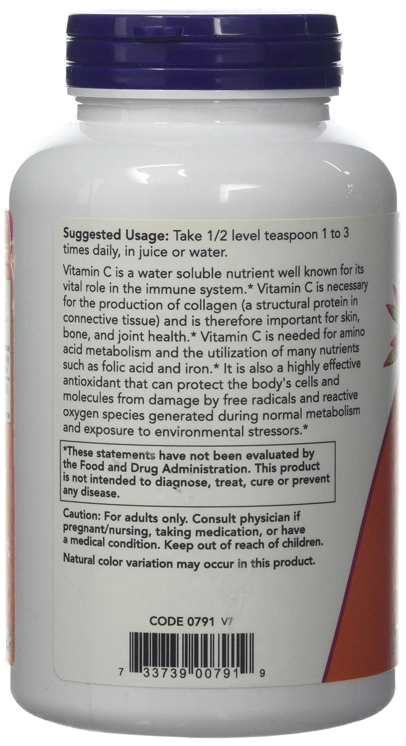 NOW Foods Vitamin C Crystals, 1 lbs - Image 5