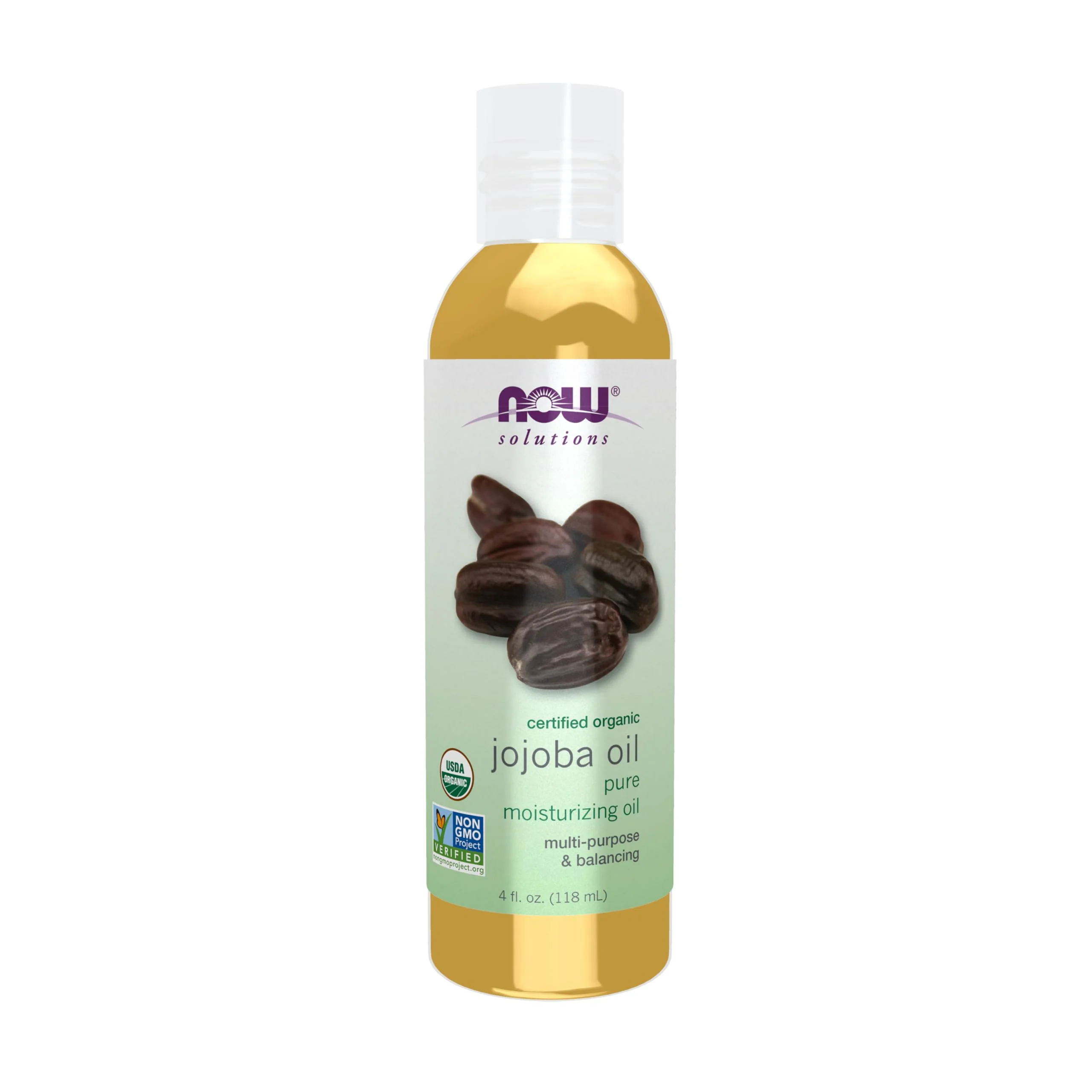 NOW Solutions Organic Jojoba Essential Oil, 4-Ounce