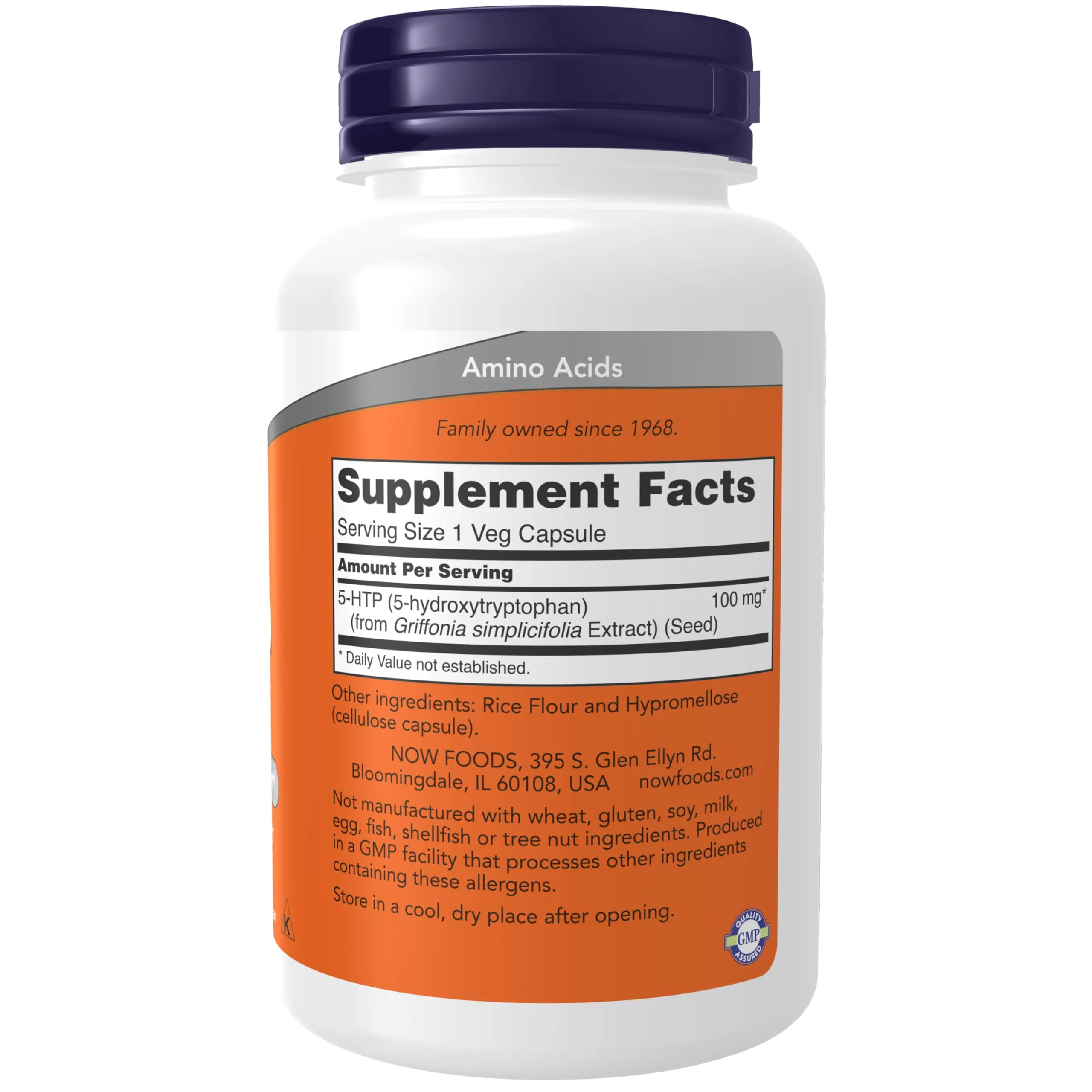 NOW Supplements, 5-HTP (5-hydroxytryptophan) 100 mg, Neurotransmitter Support*, 120 Veg Capsules - Image 8