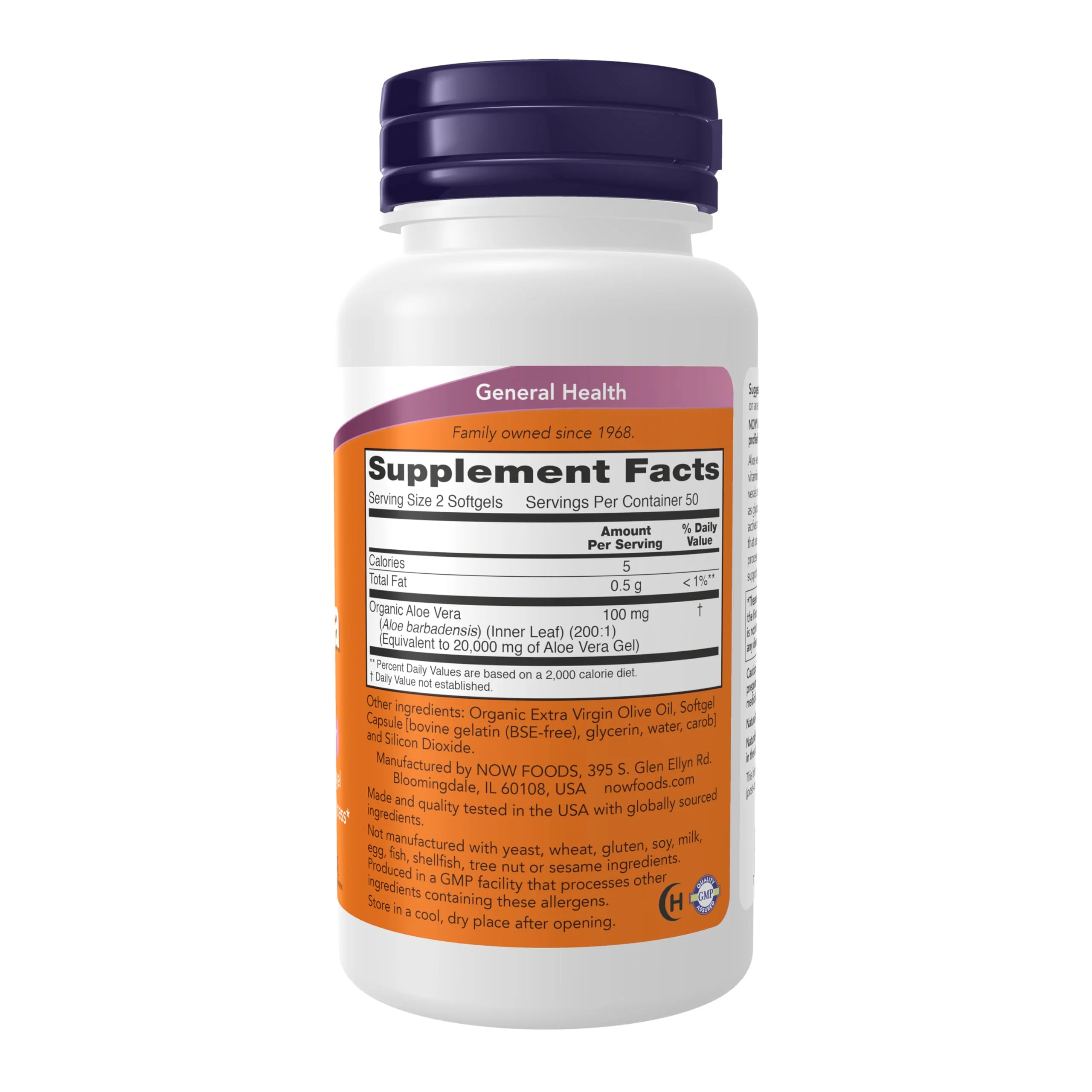 NOW Supplements, Aloe Vera (Aloe barbadensis) 10,000 mg, Supports Digestive Health*, 100 Softgels - Image 7
