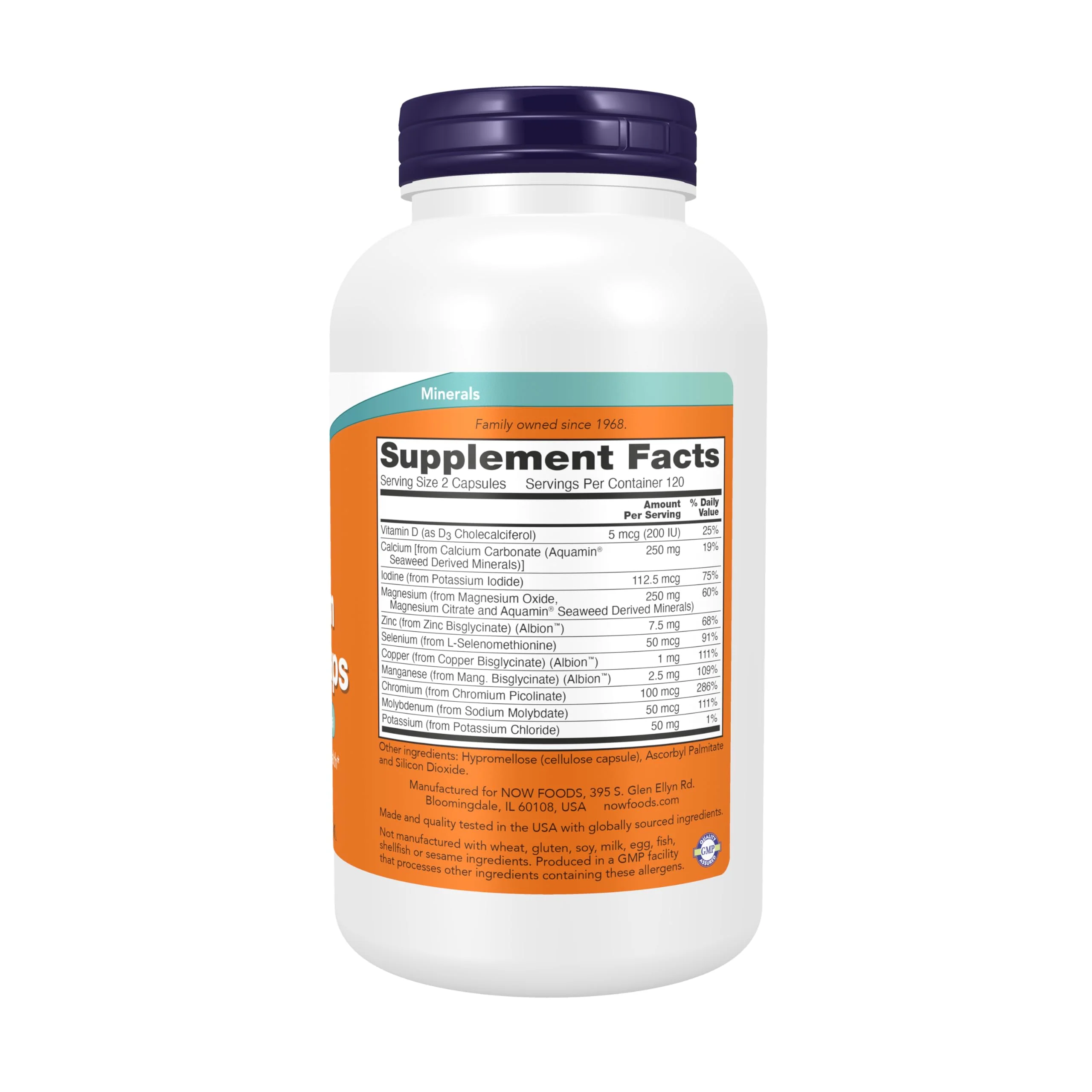 NOW Supplements, Full Spectrum Mineral Caps, Multi Mineral Formula, 240 Veg Capsules - Image 7