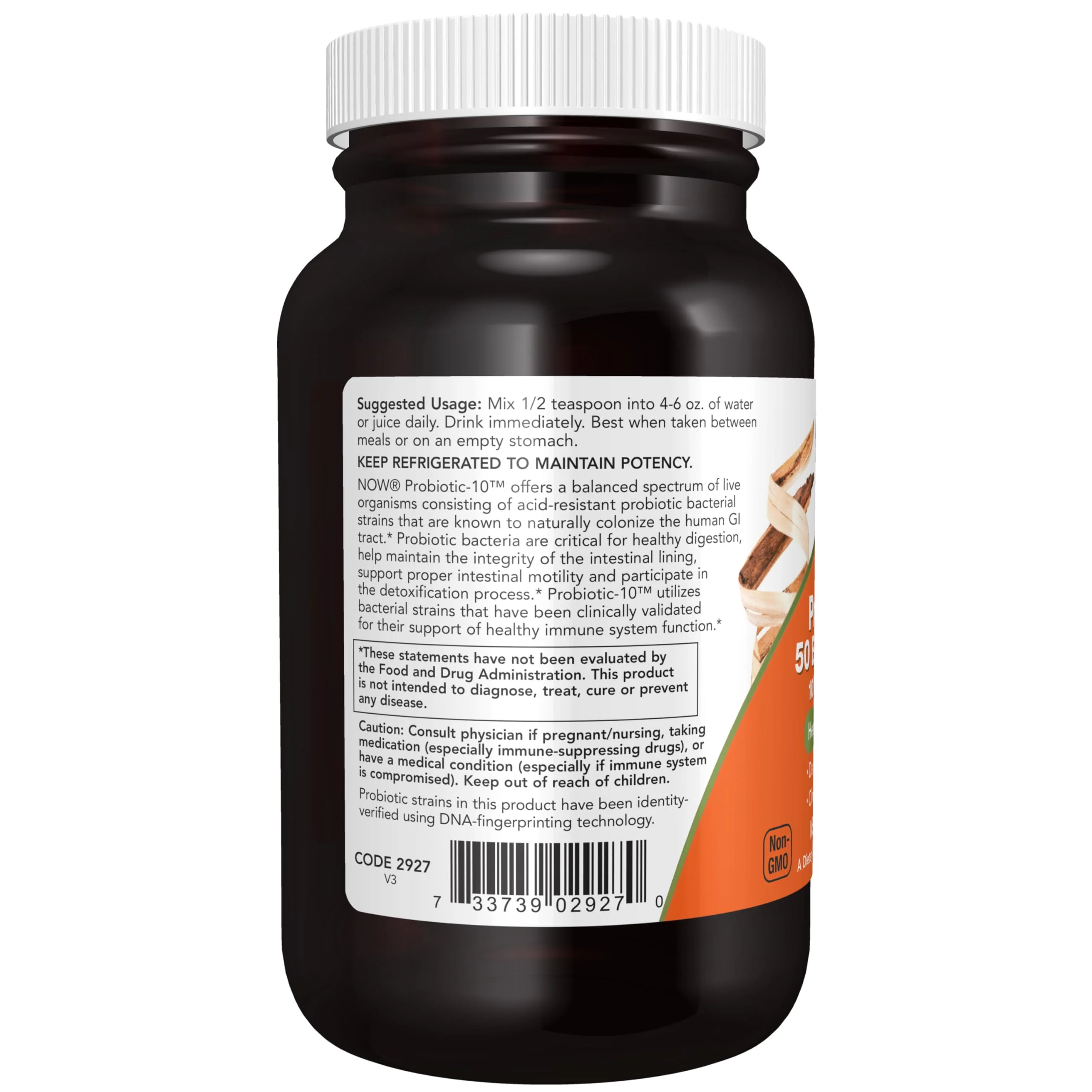 NOW Supplements, Probiotic-10™ Powder, 50 Billion, with 10 Probiotic Strains, Strain Verified, 2-Ounce - Image 3