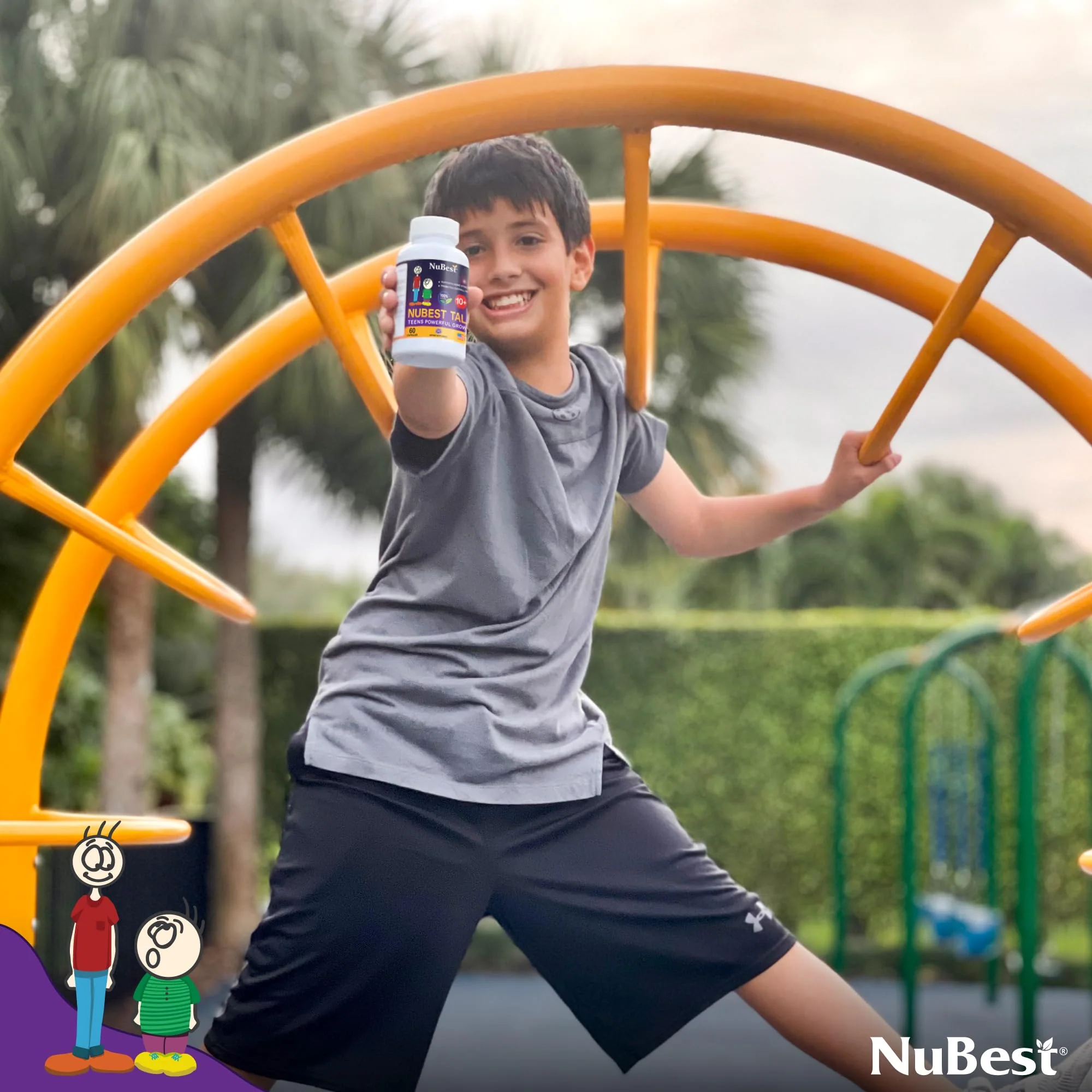 NuBest Tall 10+ Premium Bone Strength Formula, Enhanced Immunity and Overall Health for Age 10+ with Calcium, Vitamin D3, Vitamin K2, and Multivitamins | 60 Capsules | 1 Month Supply - Image 3