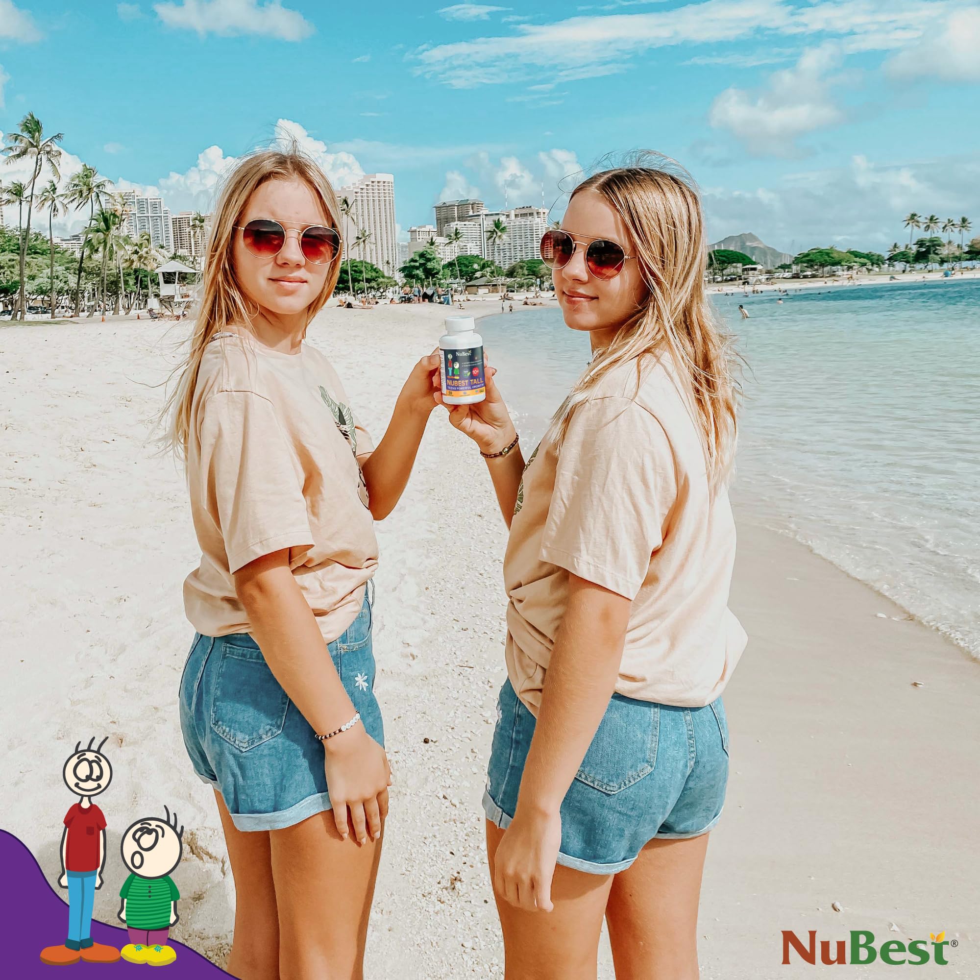 NuBest Tall 10+ Premium Bone Strength Formula, Enhanced Immunity and Overall Health for Age 10+ with Calcium, Vitamin D3, Vitamin K2, and Multivitamins | 60 Capsules | 1 Month Supply - Image 4