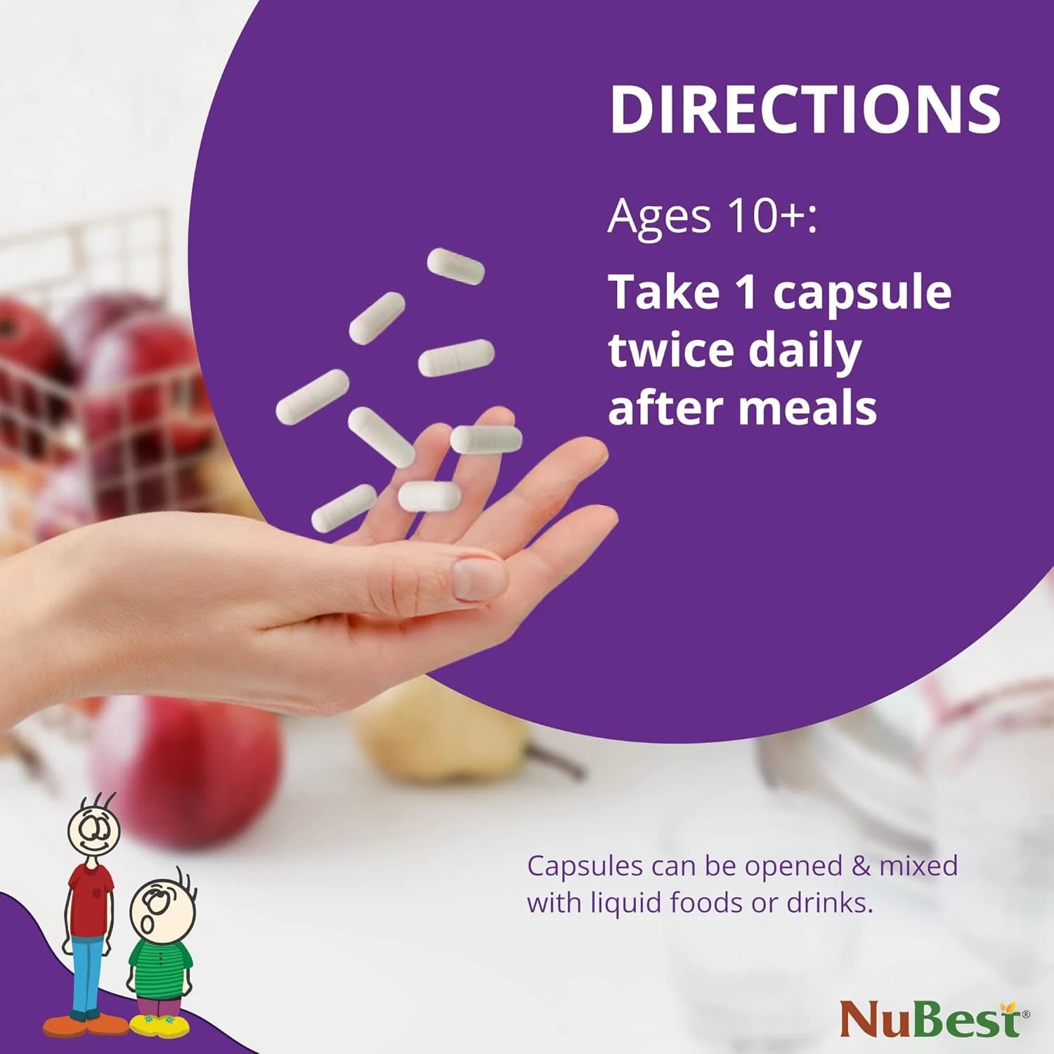NuBest Tall 10+ Premium Bone Strength Formula, Enhanced Immunity and Overall Health for Age 10+ with Calcium, Vitamin D3, Vitamin K2, and Multivitamins | 60 Capsules | 1 Month Supply - Image 7