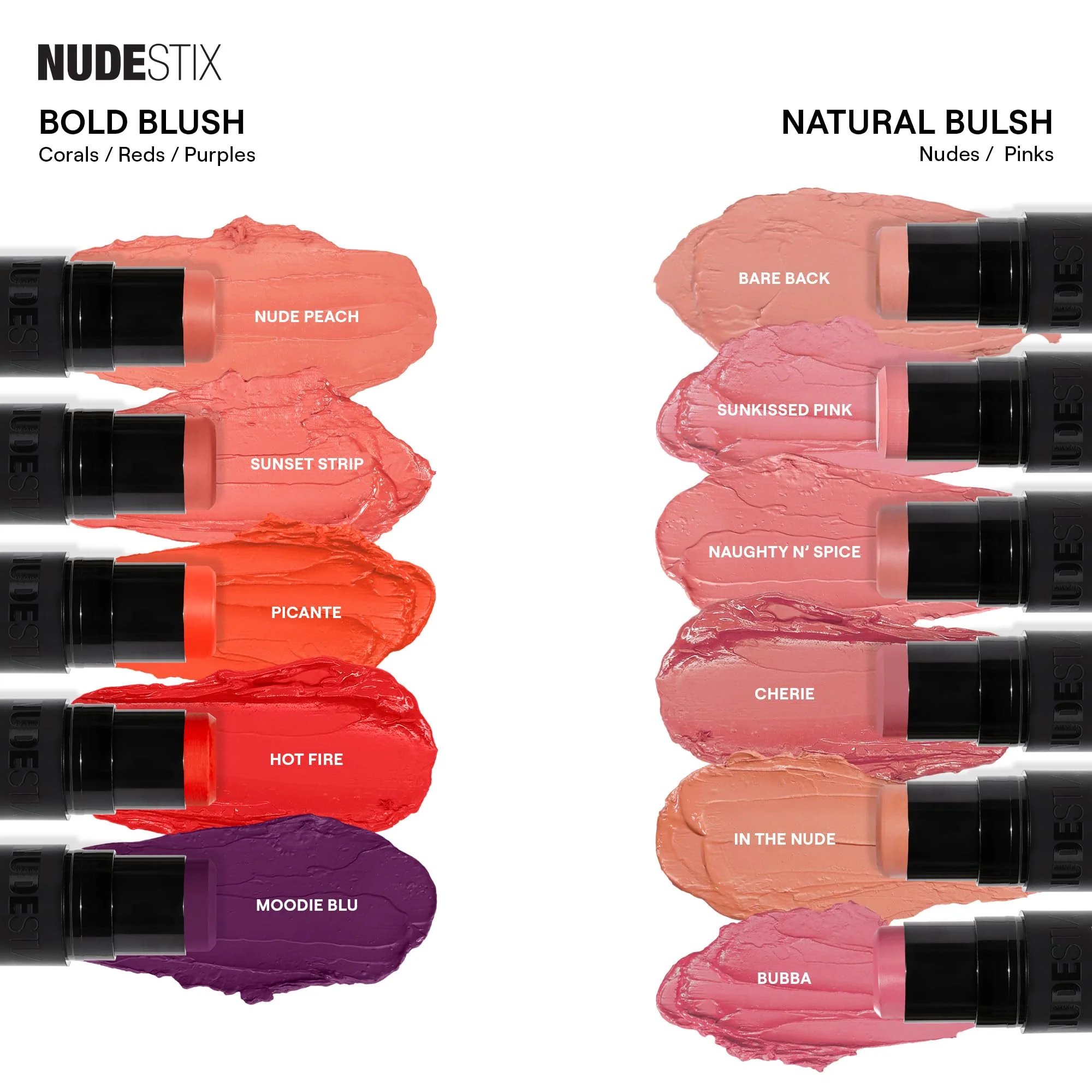 Nudestix Nudies Blush Stick – 3-in-1 Cream Blush for Cheeks, Eyes & Lips with Built-In Brush | Soft Matte Finish for a Natural Flush | Clean, Vegan & Travel-Friendly Makeup (Naughty N' Spice) - Image 4
