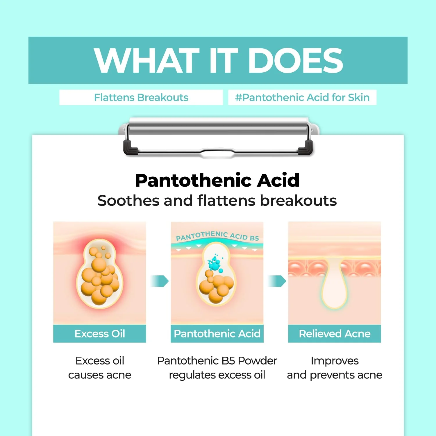 numbuzin No.1 Powder | Pantothenic B5 Active Drying Powder | Spot Treatment Acne, Pantothenic Acid, Niacinamide, Madecassoside | Excess Oil Control, Flattens Cystic Acne, Breakouts | 0.24 oz. - Image 7