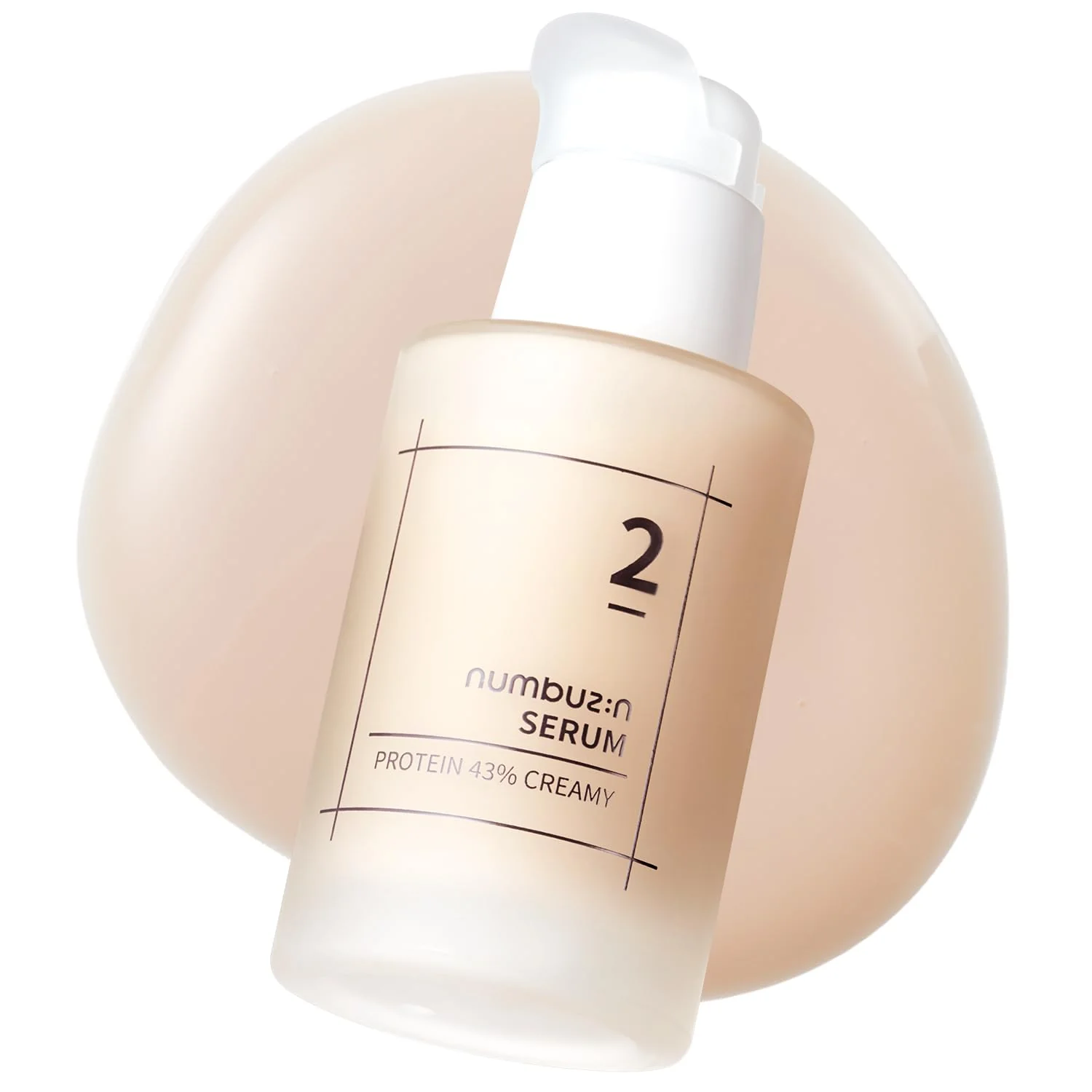 numbuzin No.2 Serum | Creamy 43% Protein Serum | Oat Protein, Ceramide, Panthenol for Skin Barrier | Korean Skincare for Sensitive, Loose Skin | 1.69 fl. oz.