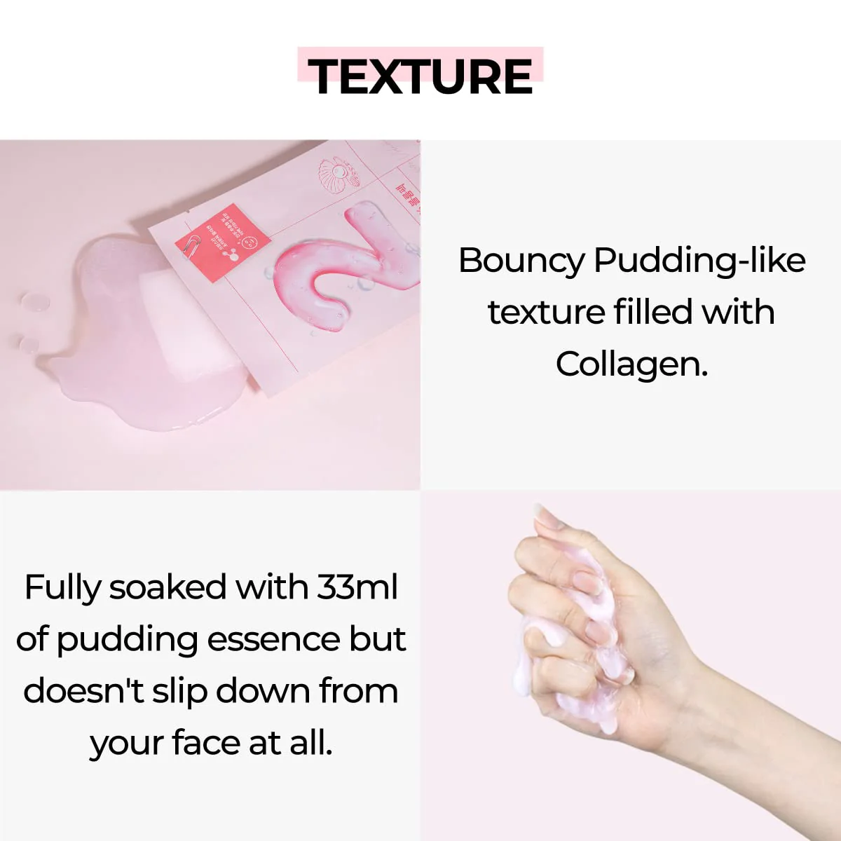 numbuzin No.2 Sheet Mask | Water Collagen 65% Voluming Sheet Mask | Premium Collagen | Firm, Supple Skin, Adenosine, Niacinamide, Peptide | Radiance, Hydration | Korean Skincare | 4 Sheets - Image 5