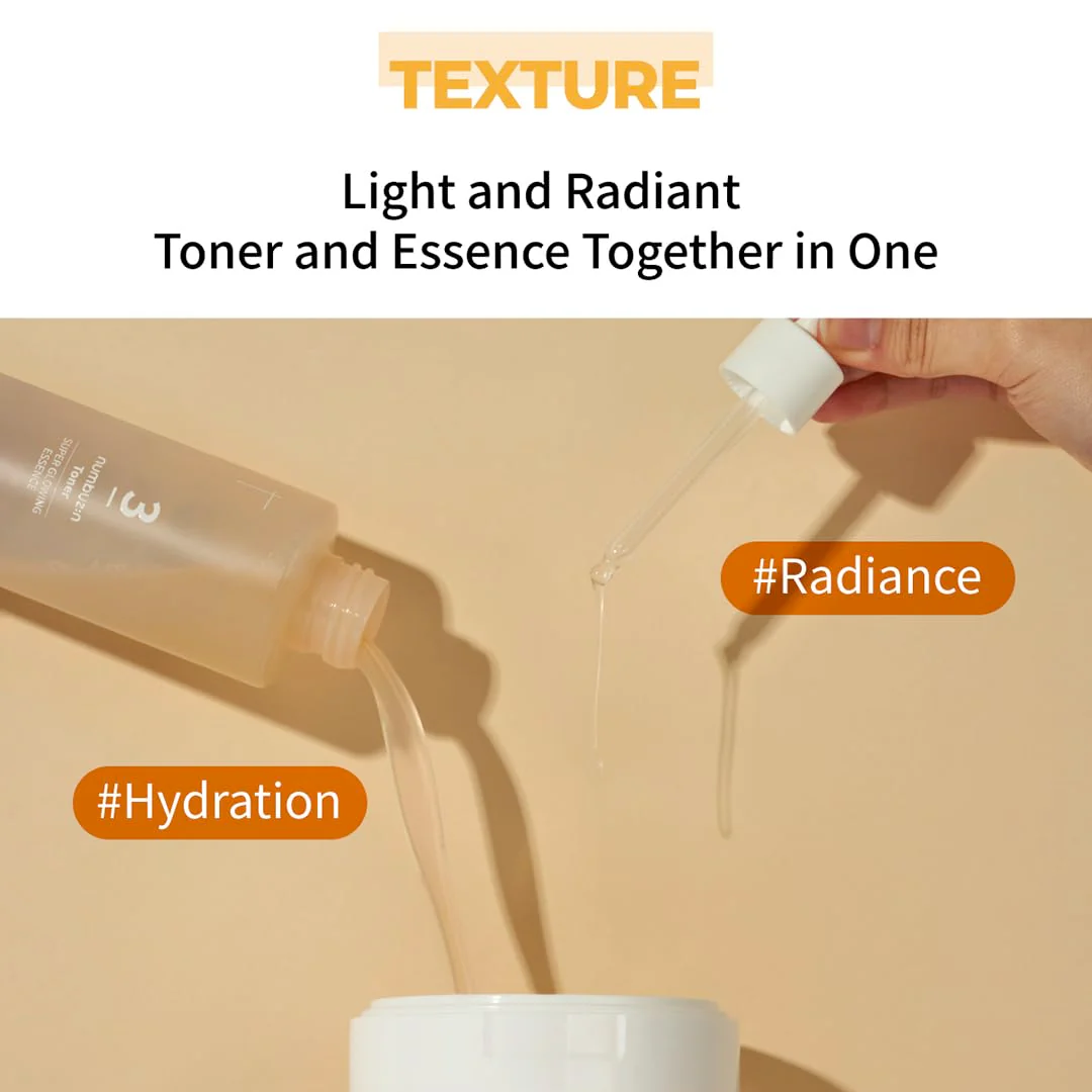 numbuzin No.3 Toner Pads | Radiance Glowing Jumbo Essence Pad | Clear Glass Skin, Texture Care | Biodegradable Vegan, Fermented Ingredients, Niacinamide | 70 Pads/5.07 fl. oz. - Image 4