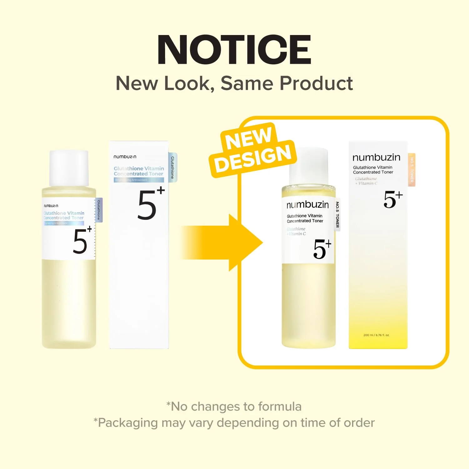 numbuzin No.5 Vitamin Boosting Essential Toner, Radiance-Boosting Vitamin Toner for Uneven & Dull Skin, Glutathione, Vitamin C, Niacinamide, First Step Skincare, 6.76 fl oz (200ml) - Image 8