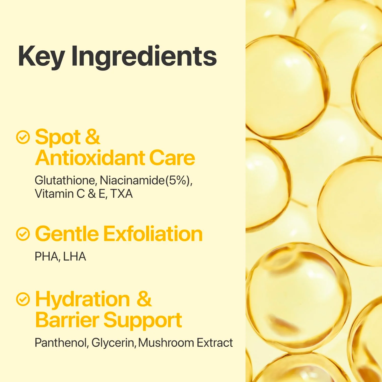 numbuzin No.5 Vitamin-Niacinamide Concentrated Pad, Daily Double-Sided Facial Pads with Glutathione, PHA & LHA for a Fresh, Radiant-Looking Skin Finish 180 ml (70 Pads) - Image 6