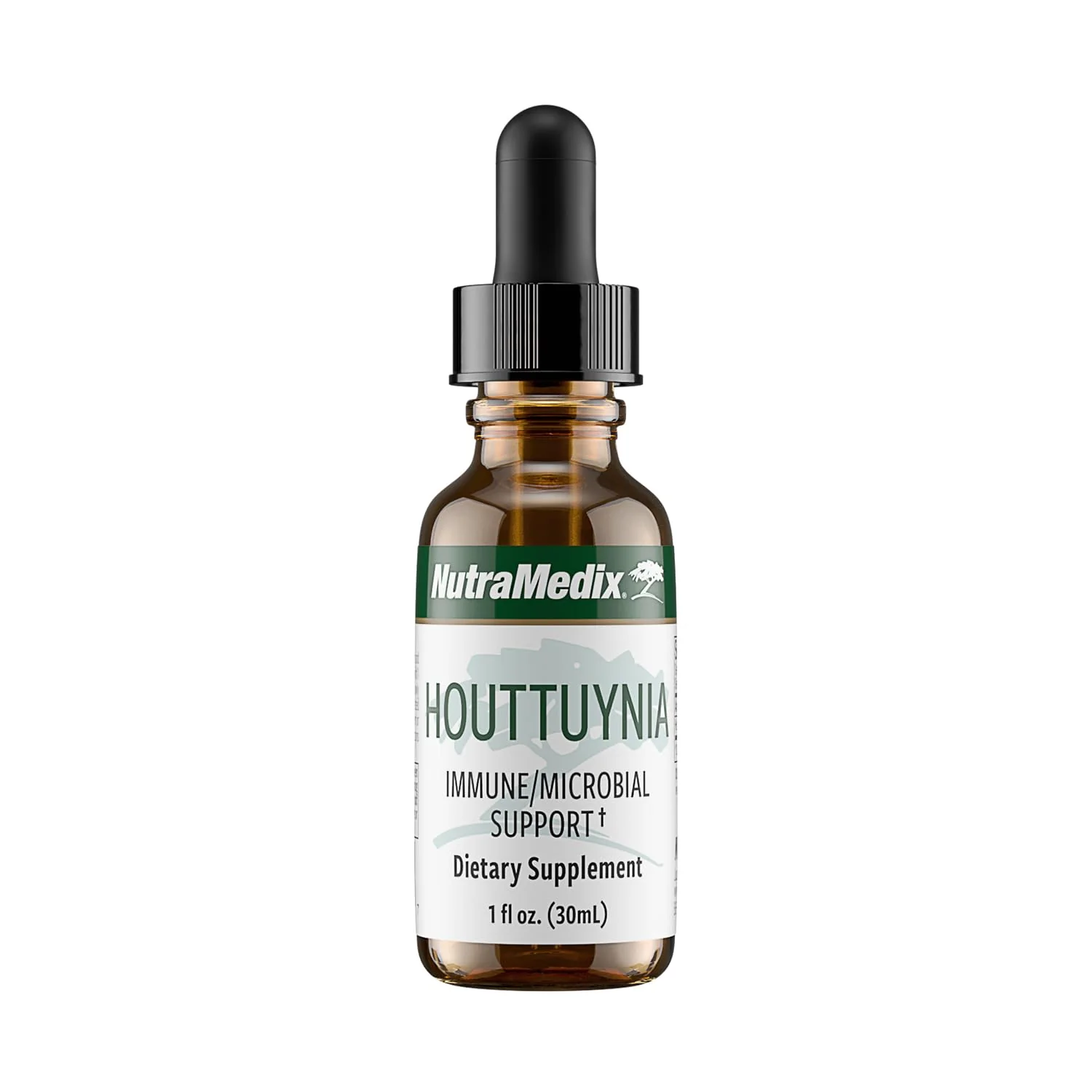 NutraMedix Houttuynia - Gastrointestinal, Immune System & Microbial Support Tincture - Helps with Digestion, GI Health & Body Detox Cleanse - Plant-Based Liquid Drops (1 oz / 30 ml)