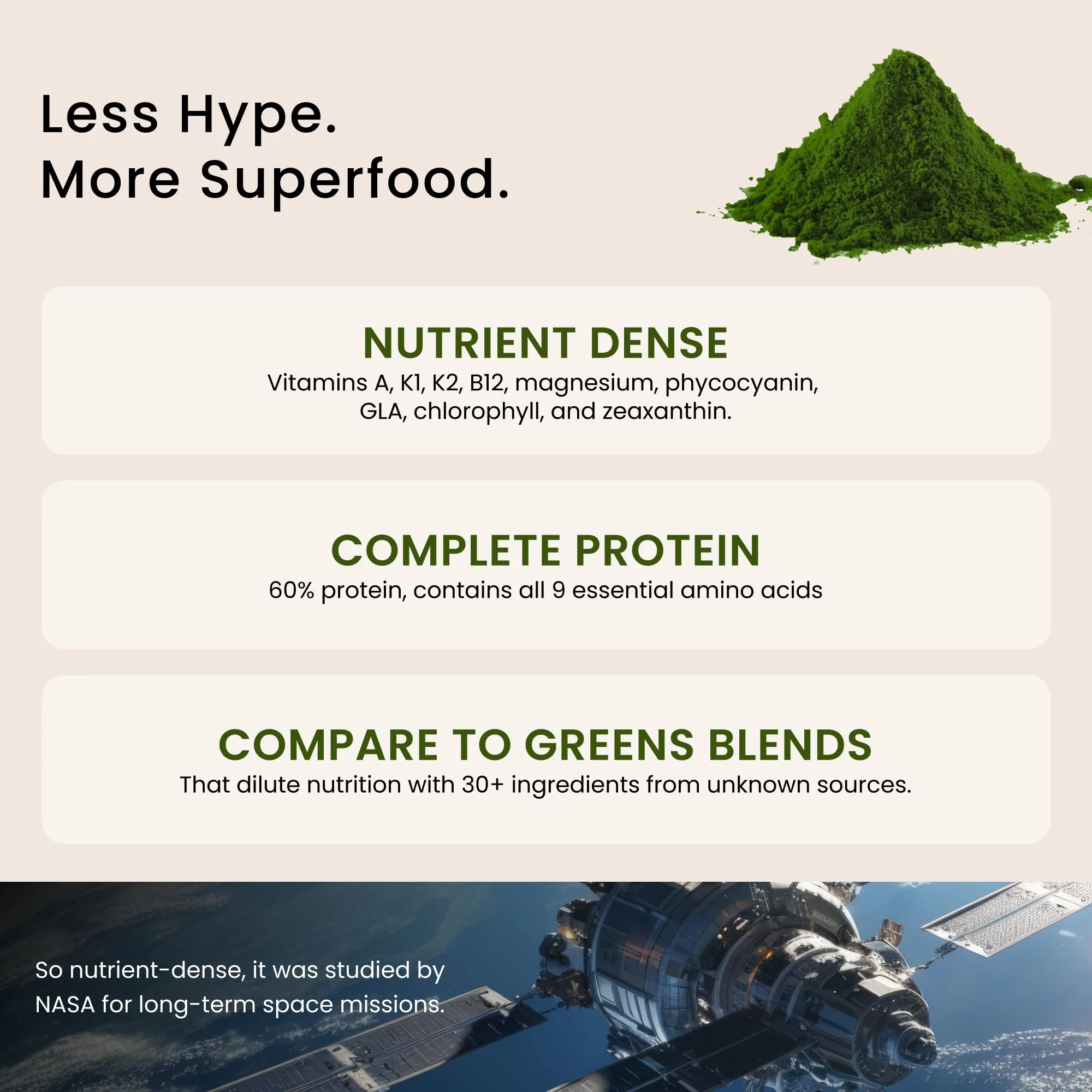 Nutrex Hawaii Pure Hawaiian Spirulina Powder - Vegan Superfood, Farm Grown in Kona, Non-GMO, Immune Support & Cellular Energy, 5 Oz - Image 8