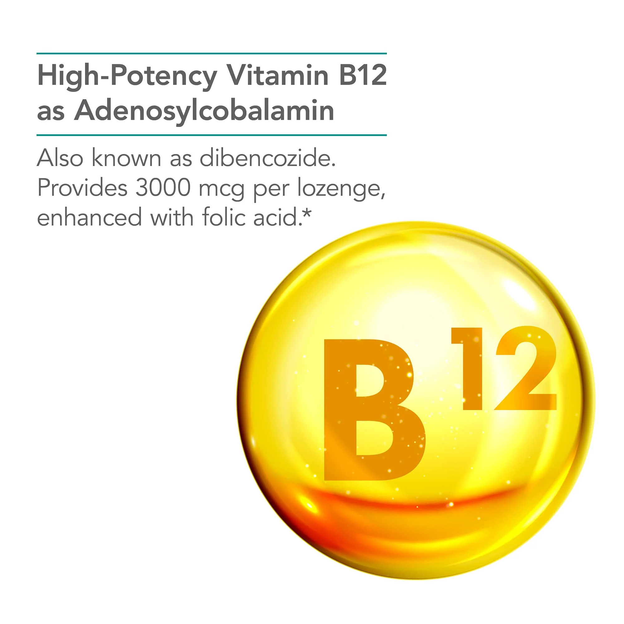 Nutricology B12 Adenosylcobalamin Supplement - with Folic Acid, Vitamin B12 3000 mcg, Folate, Pure B12, Vegetarian Lozenges - 60 Count - Image 5
