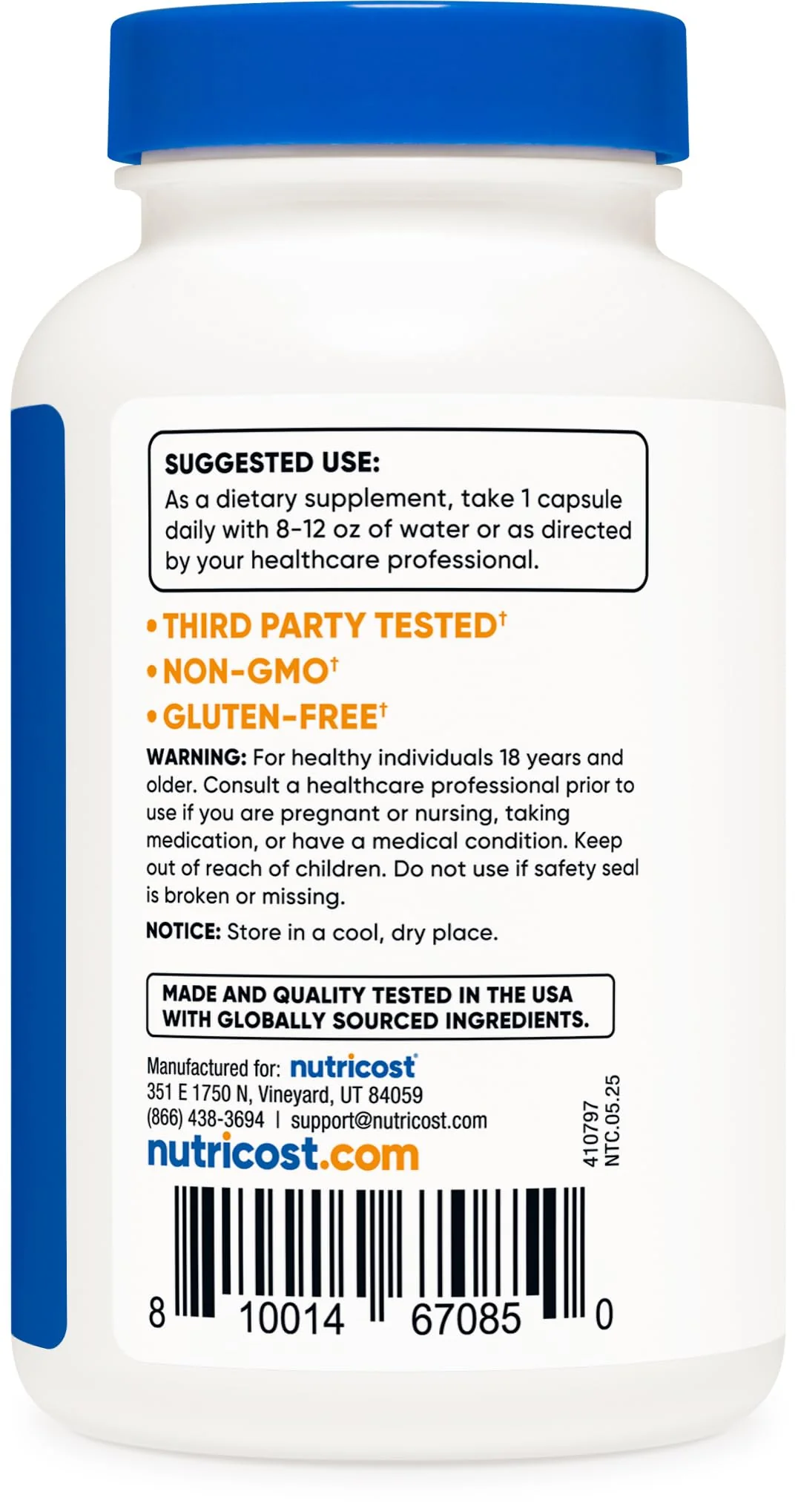 Nutricost Acai Extract 2,200mg, 120 Vegetarian Capsules (Euterpe Oleracea) from 550mg of 4:1 Extract - Non-GMO, Gluten Free - Image 3