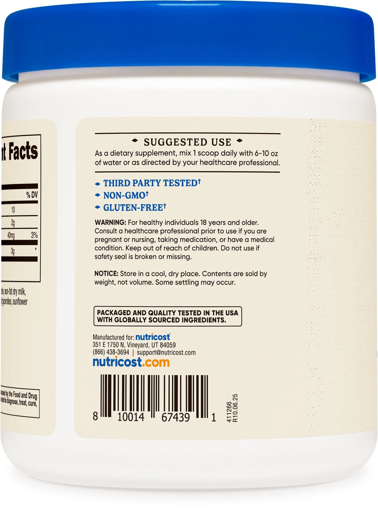 Nutricost Colostrum Powder 8 oz, Lactoferrin and Minimum 30% Immunoglobulins (IgG), from Bovine Colostrum, 3g Per Serving, 76 Servings - Image 3