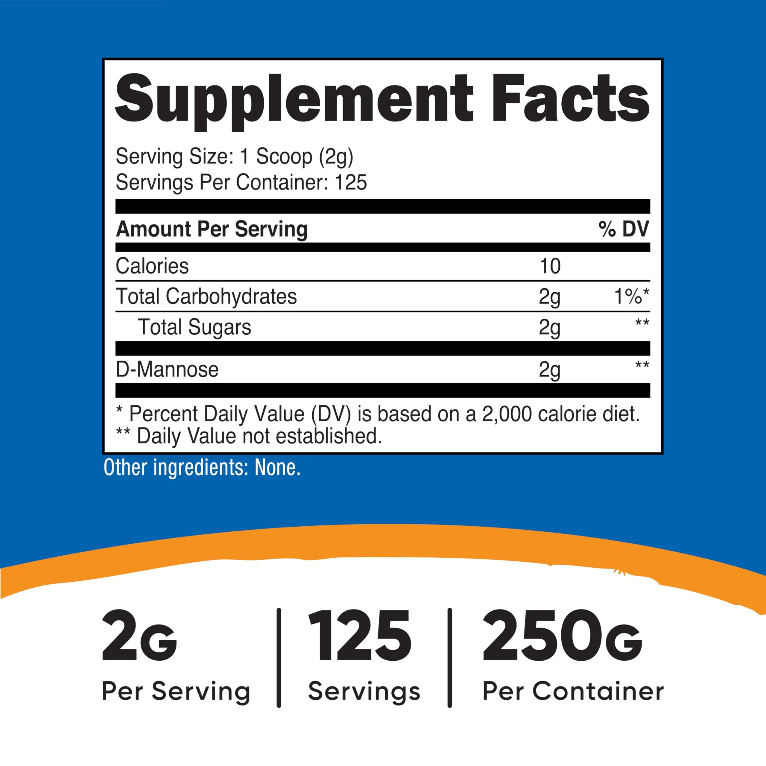 Nutricost D-Mannose Powder 250 Grams - Non-GMO and Gluten Free - Image 5
