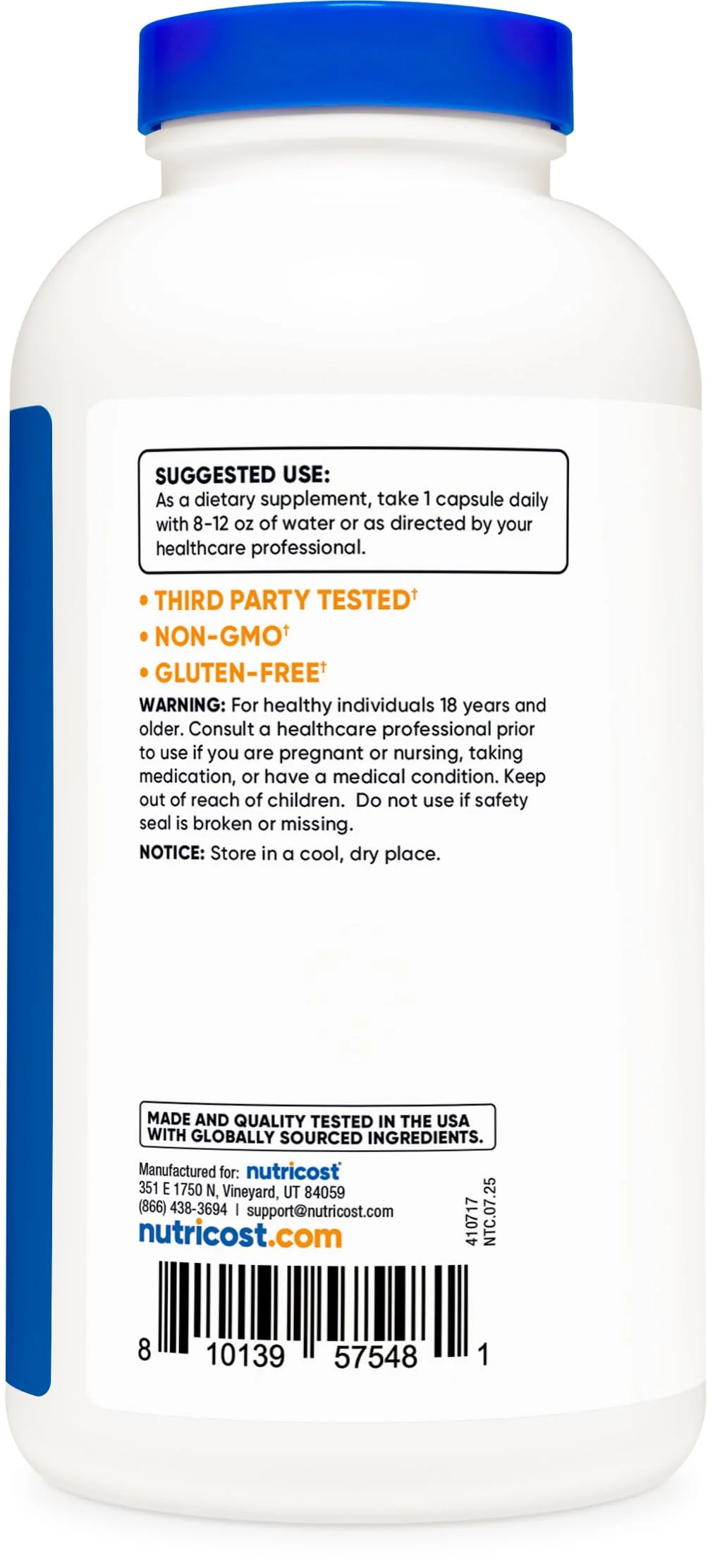 Nutricost Dong Quai 565mg, 240 Capsules (Angelica Sinensis) - Vegetarian Caps, Non-GMO, Gluten Free - Image 3
