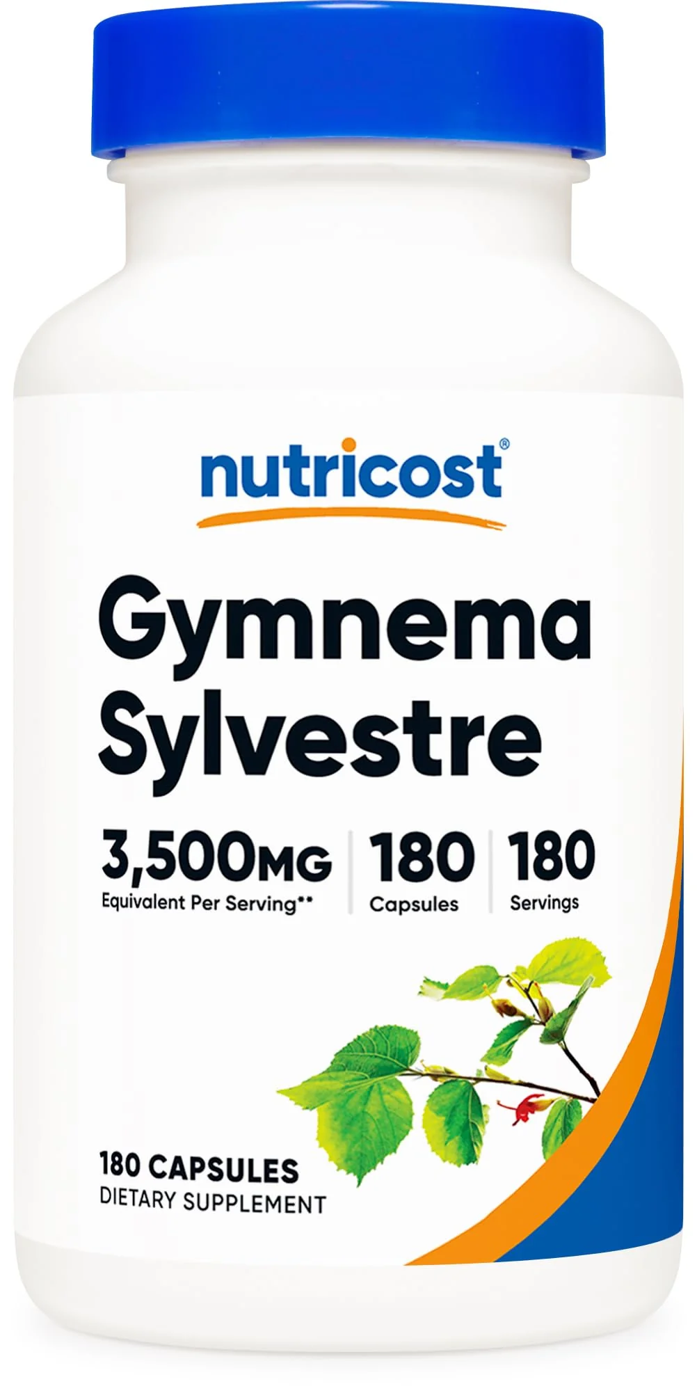 Nutricost Gymnema Sylvestre 3,500mg Equivalent from 175mg of 20:1 Extract Per Serving, 180 Capsules for 180 Servings Per Bottle - GMO Free, Gluten Free, and Vegetarian Friendly