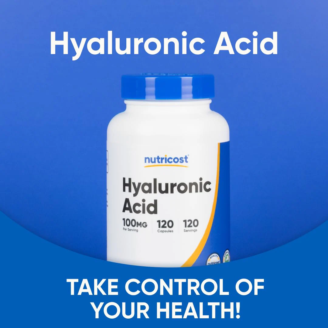 Nutricost Hyaluronic Acid Capsules 100mg,120 Vegetarian Capsules - Gluten Free, Non-GMO - Image 5