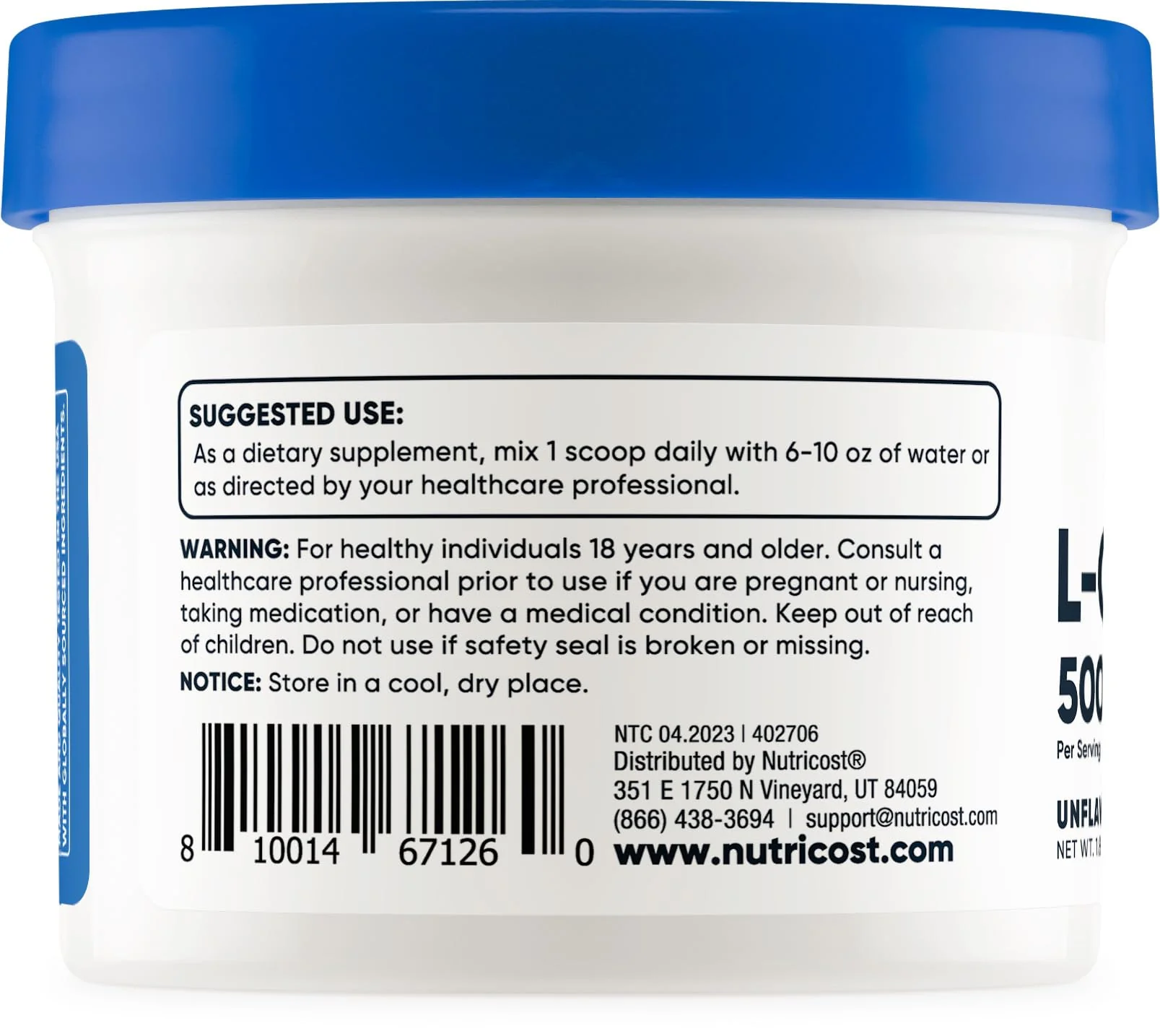 Nutricost L-Carnosine Powder 50 Grams (100 Servings) - Non-GMO - Image 4