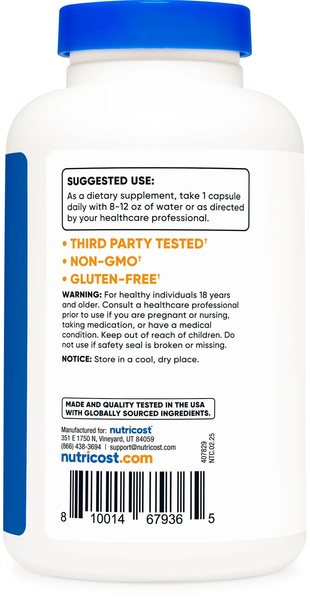 Nutricost L-Theanine 200mg, 240 Capsules - Double Strength - Image 4