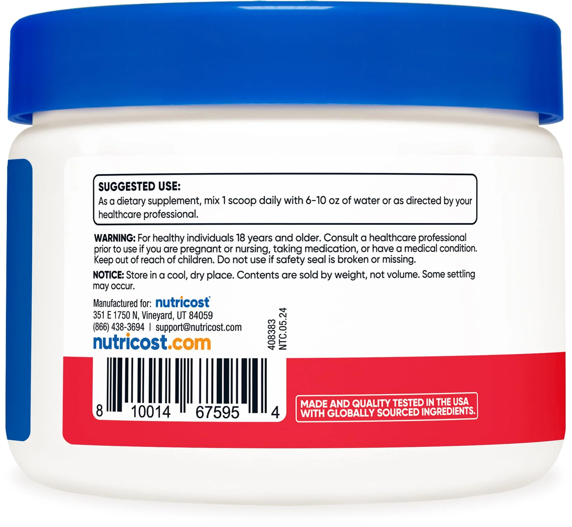 Nutricost Magnesium Bisglycinate Powder (Fruit Punch, 250 Grams) - Chelated Magnesium Supplement - Image 3