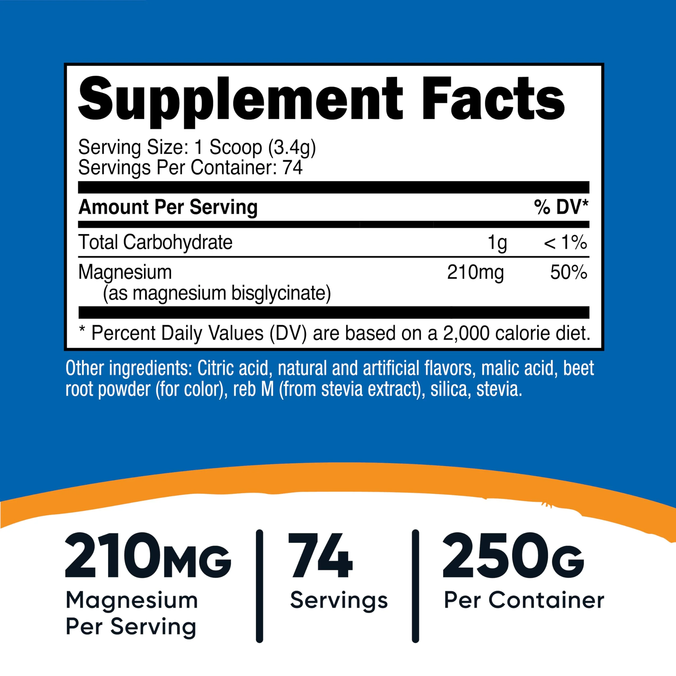 Nutricost Magnesium Bisglycinate Powder (Fruit Punch, 250 Grams) - Chelated Magnesium Supplement - Image 5