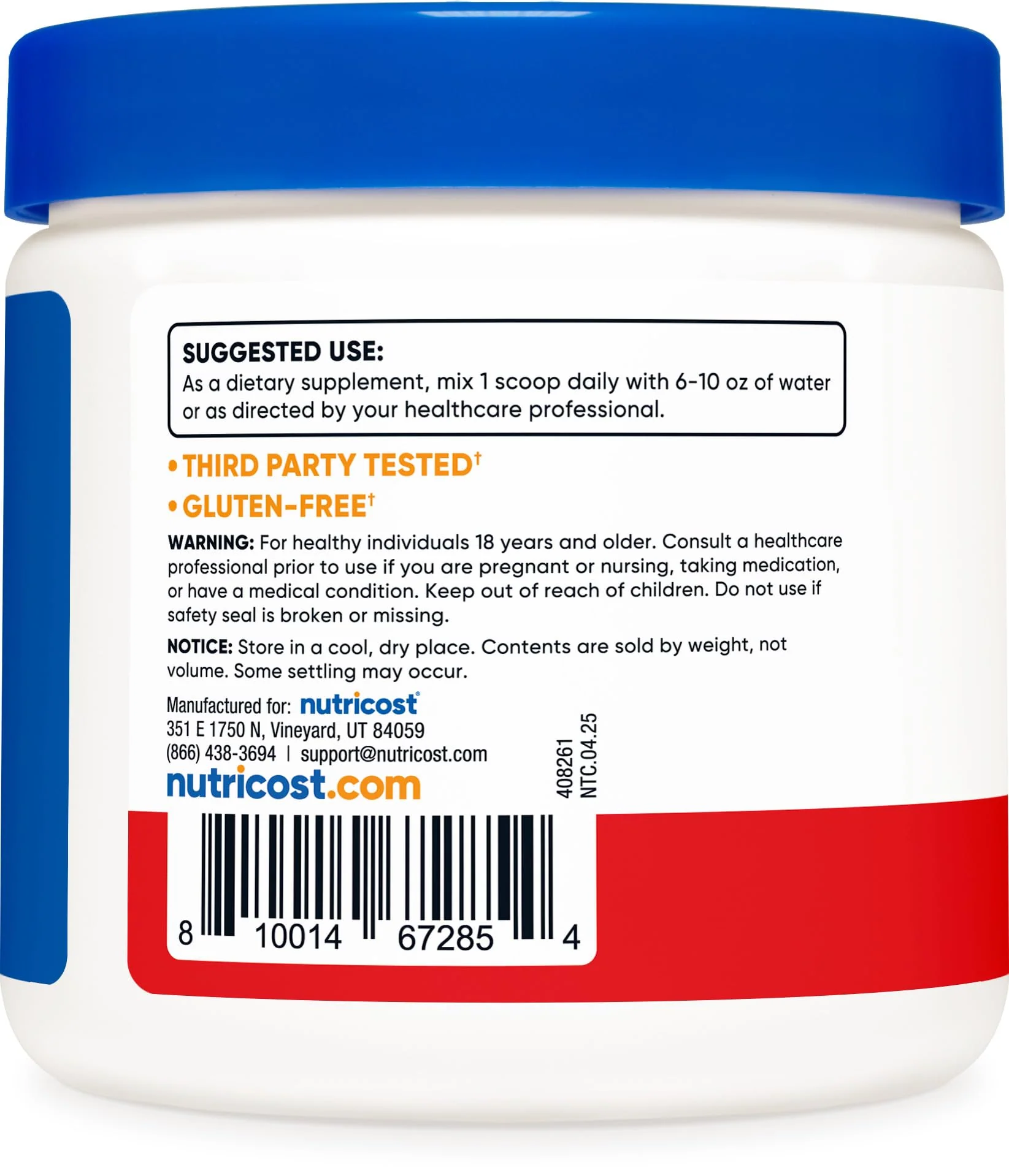 Nutricost Magnesium Citrate Powder (Fruit Punch, 250 Gram) - Image 4