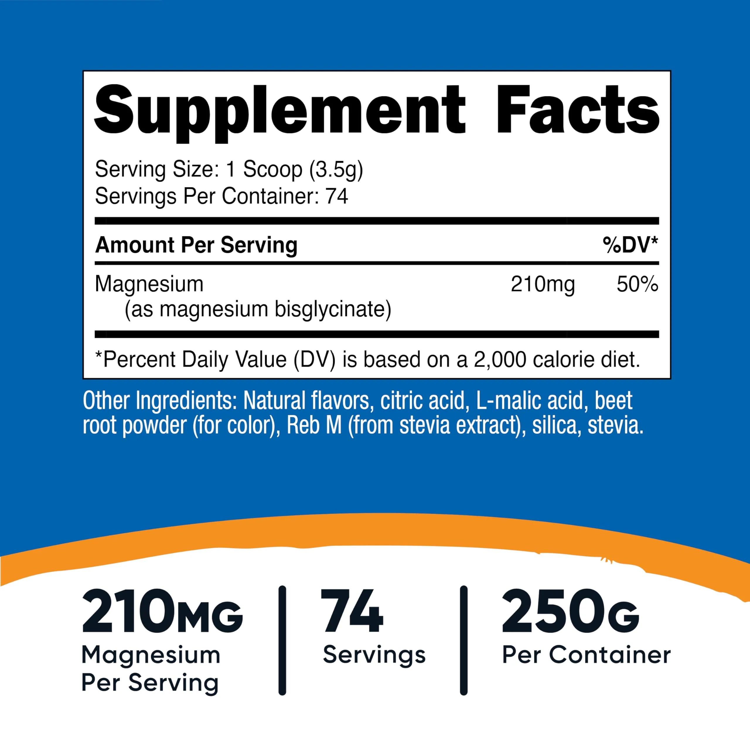 Nutricost Magnesium Glycinate Powder (Fruit Punch, 250 Grams) - Image 5