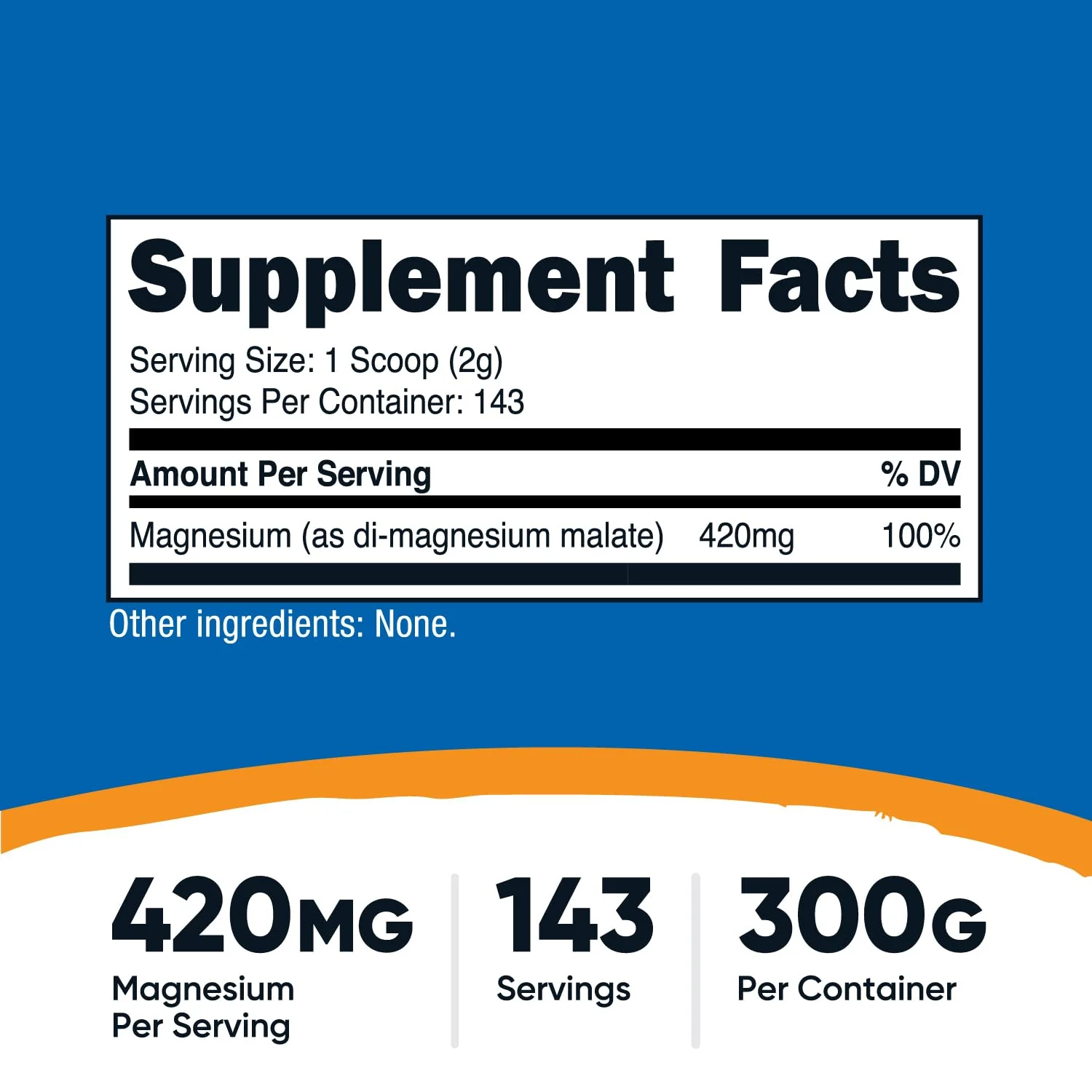 Nutricost Magnesium Malate Powder (300g) - 420mg of Magnesium Per Serving - Non-GMO, Gluten Free - Image 5