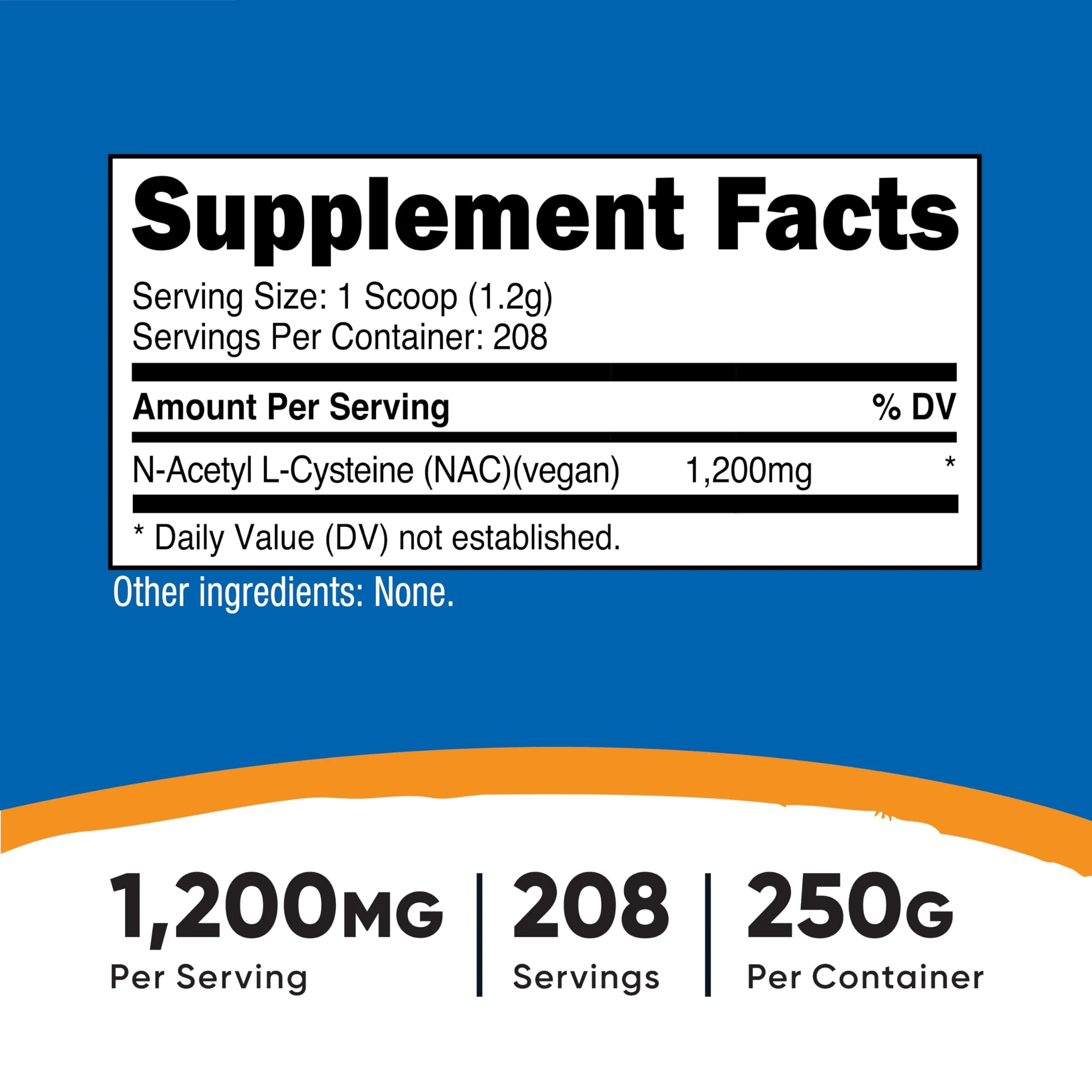 Nutricost N-Acetyl L-Cysteine (NAC) Powder 250 Grams - Vegan NAC, Non-GMO, Gluten Free - Image 5