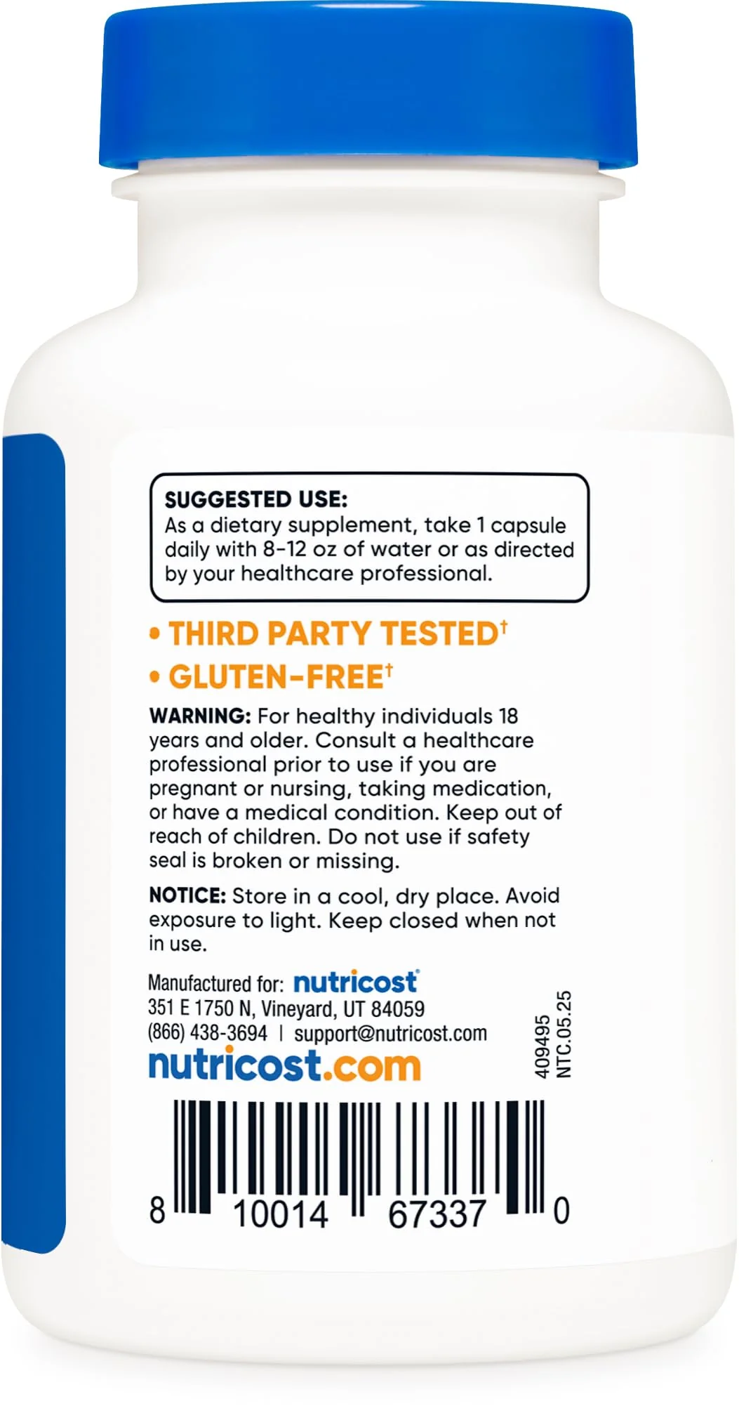 Nutricost Nattokinase 2,000FU, 120 Capsules - Gluten Free, Non-GMO, Vegetarian Friendly - Image 3