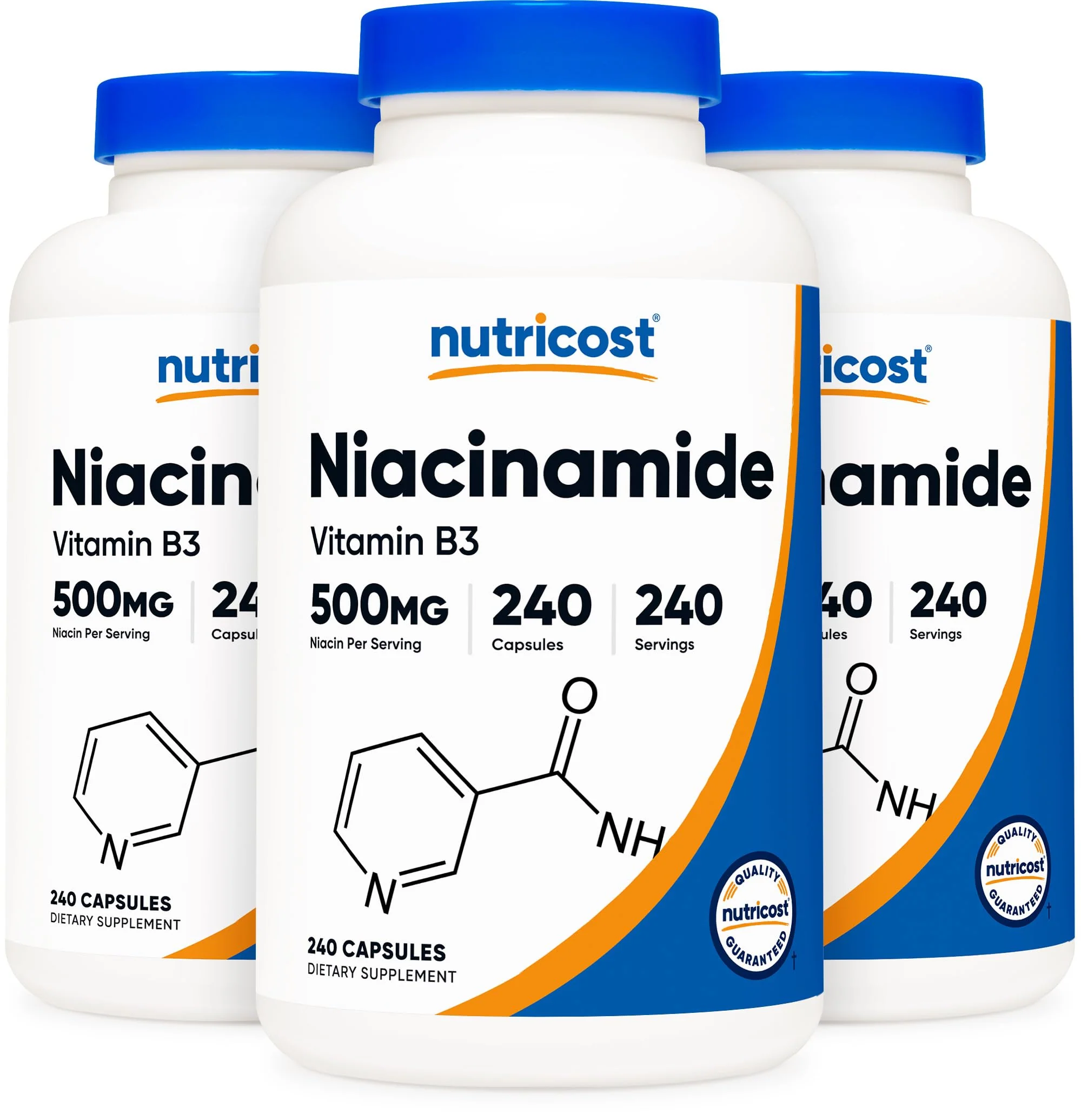 Nutricost Niacinamide (Vitamin B3) 500mg, 240 Capsules - Non-GMO, Gluten Free, Flush Free Vitamin B3 - Image 2