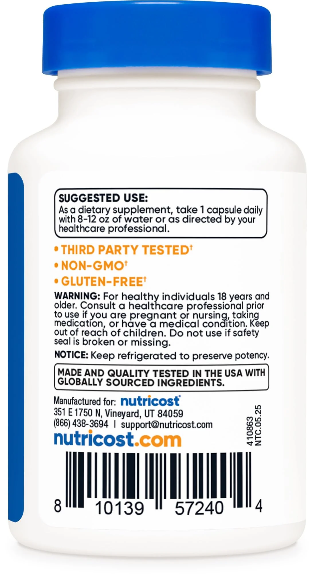 Nutricost Probiotic Complex - 50 Billion CFU, 60 Capsules - Probiotic for Men and Women - Vegetarian Capsules, Non-GMO, Gluten Free - Image 3