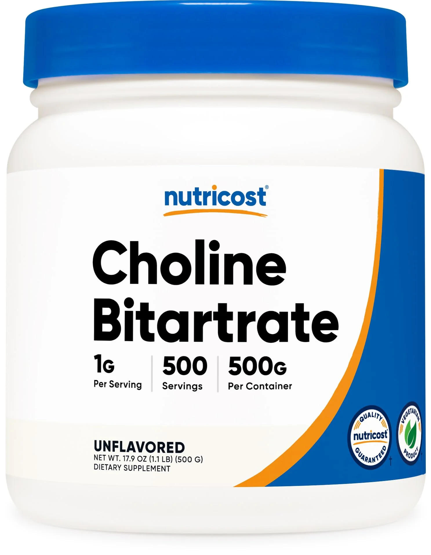 Nutricost Pure Choline Bitartrate Powder 500 Grams