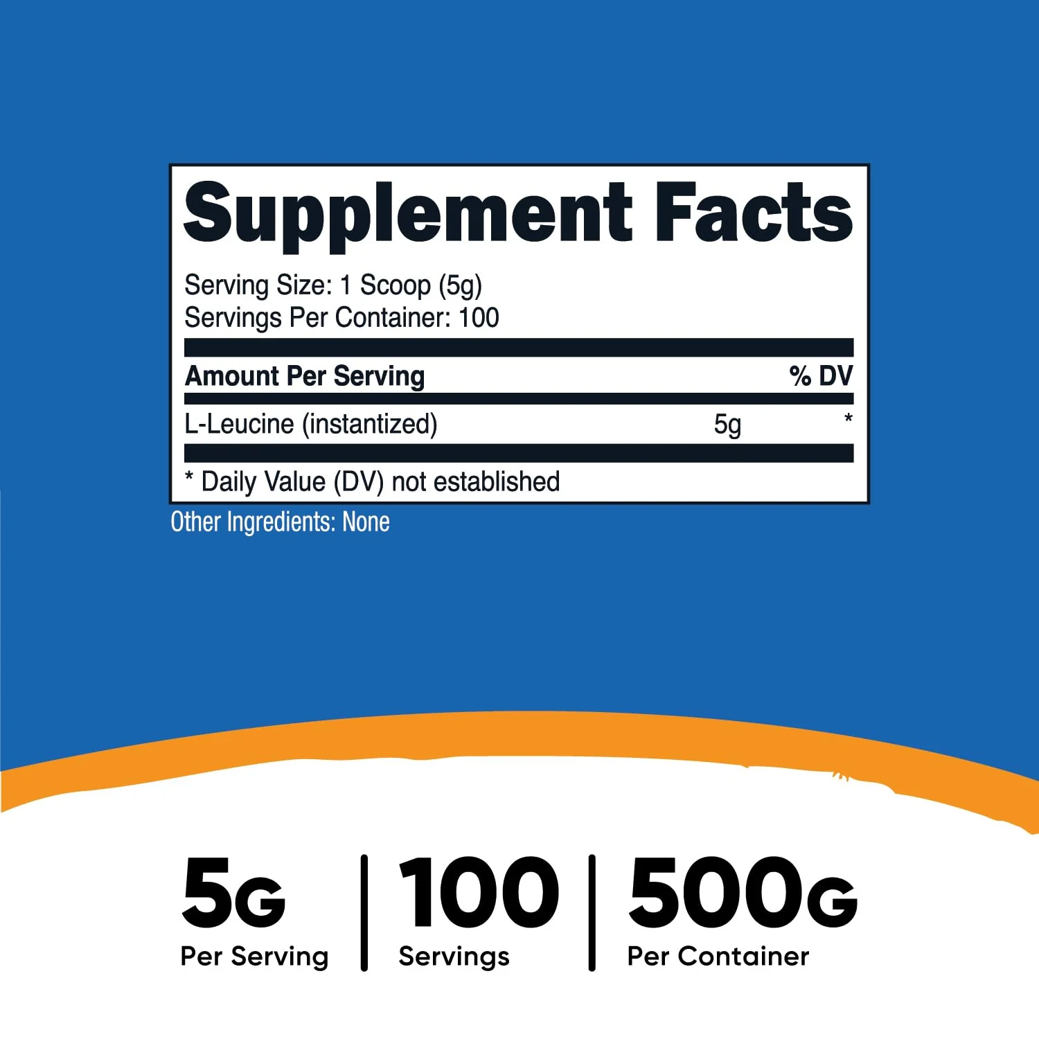 Nutricost Pure L-Leucine Powder 500 Grams - Image 5