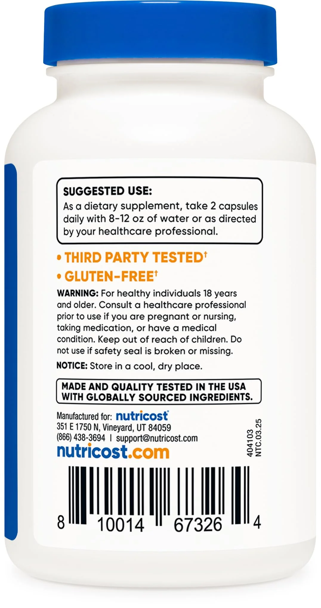 Nutricost Quercetin 1000mg, 120 Capsules - Vegetarian Capsules, 60 Servings, 500mg Per Capsule, Non-GMO, Gluten Free - Image 3