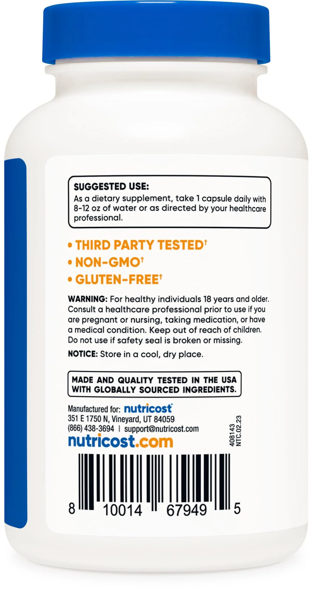 Nutricost Selenium 200mcg, 240 Vegetarian Capsules, Non-GMO, Gluten Free L-Selenomethionine - Image 4