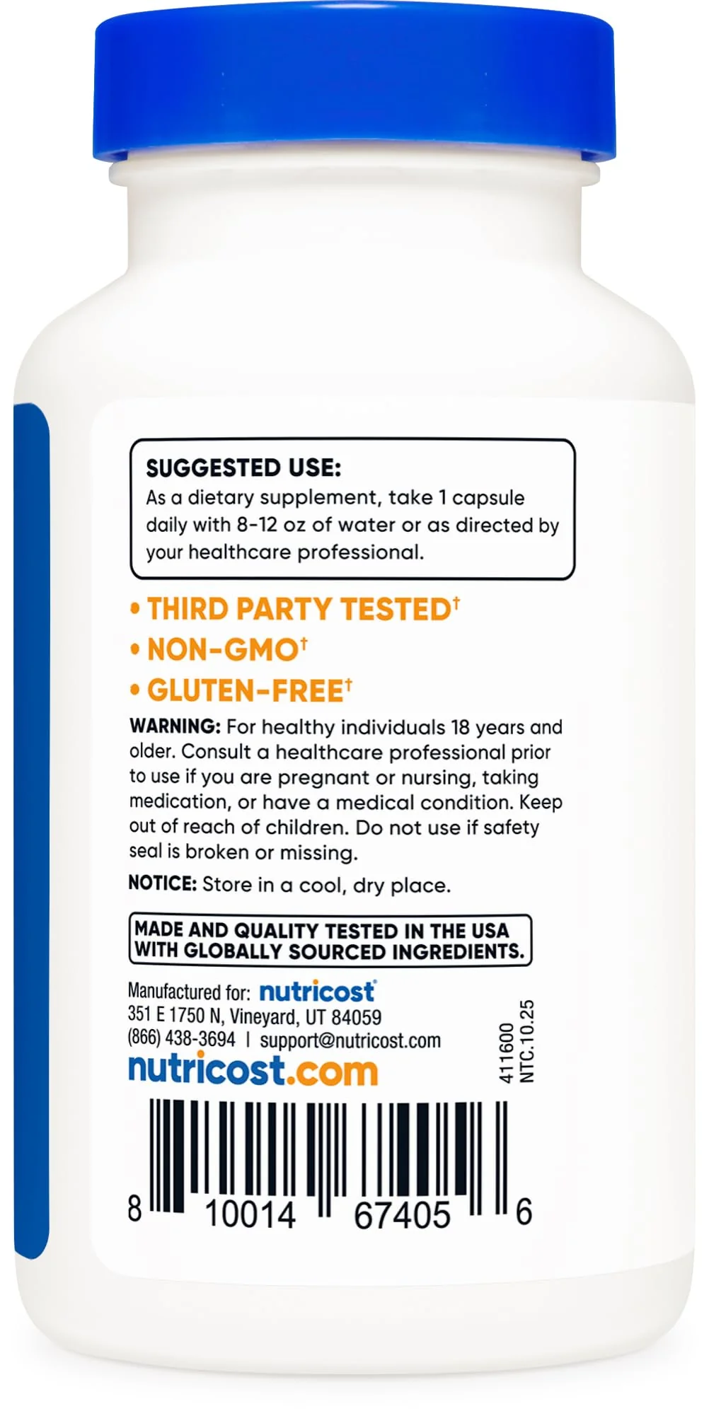 Nutricost Soy Isoflavones 150mg, 180 Veggie Capsules - Gluten Free, Non-GMO, Vegetarian Friendly - Image 3